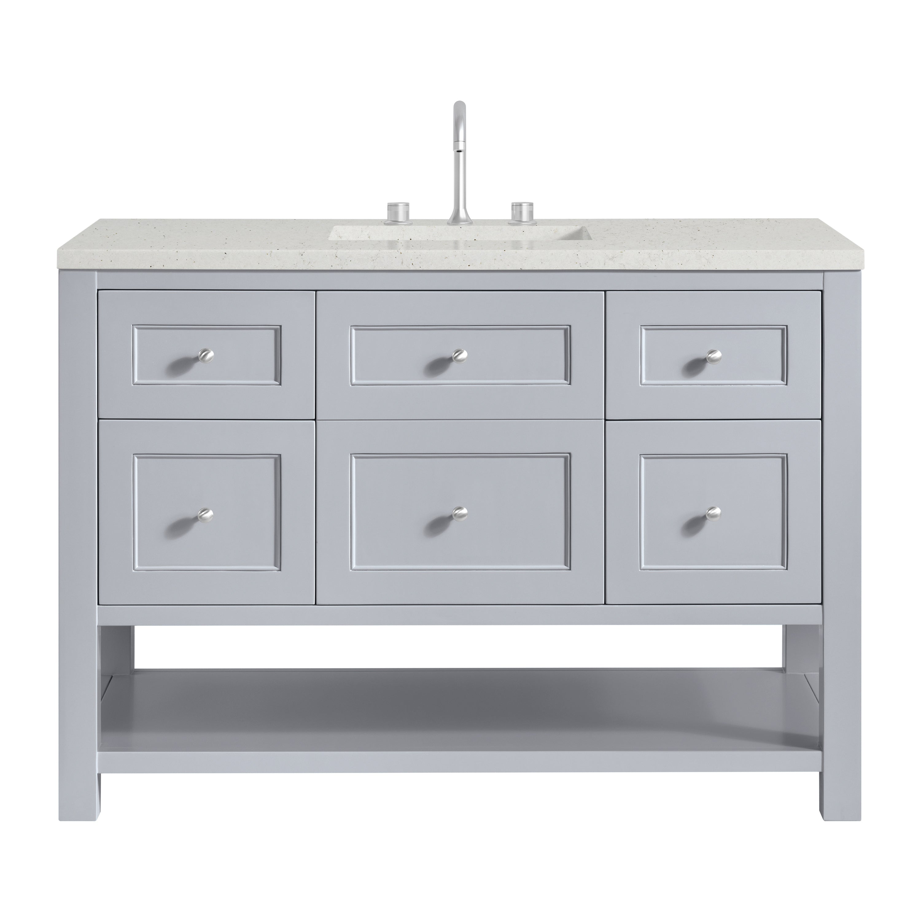 James Martin Breckenridge 48" Single Vanity in Serenity Blue with 3cm Countertop