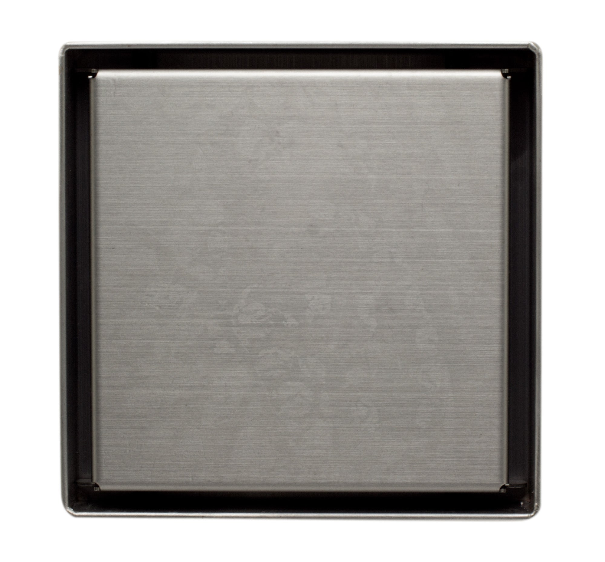 ALFI brand  ABSD55B-BSS 5" x 5" Modern Square Brushed Stainless Steel Shower Drain with Solid Cover