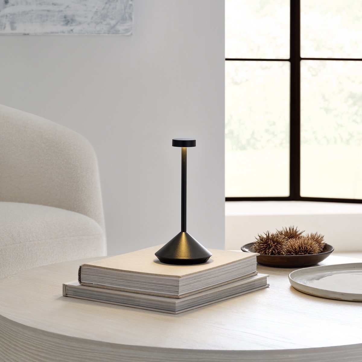 Moneta Short Accent Rechargeable Table Lamp