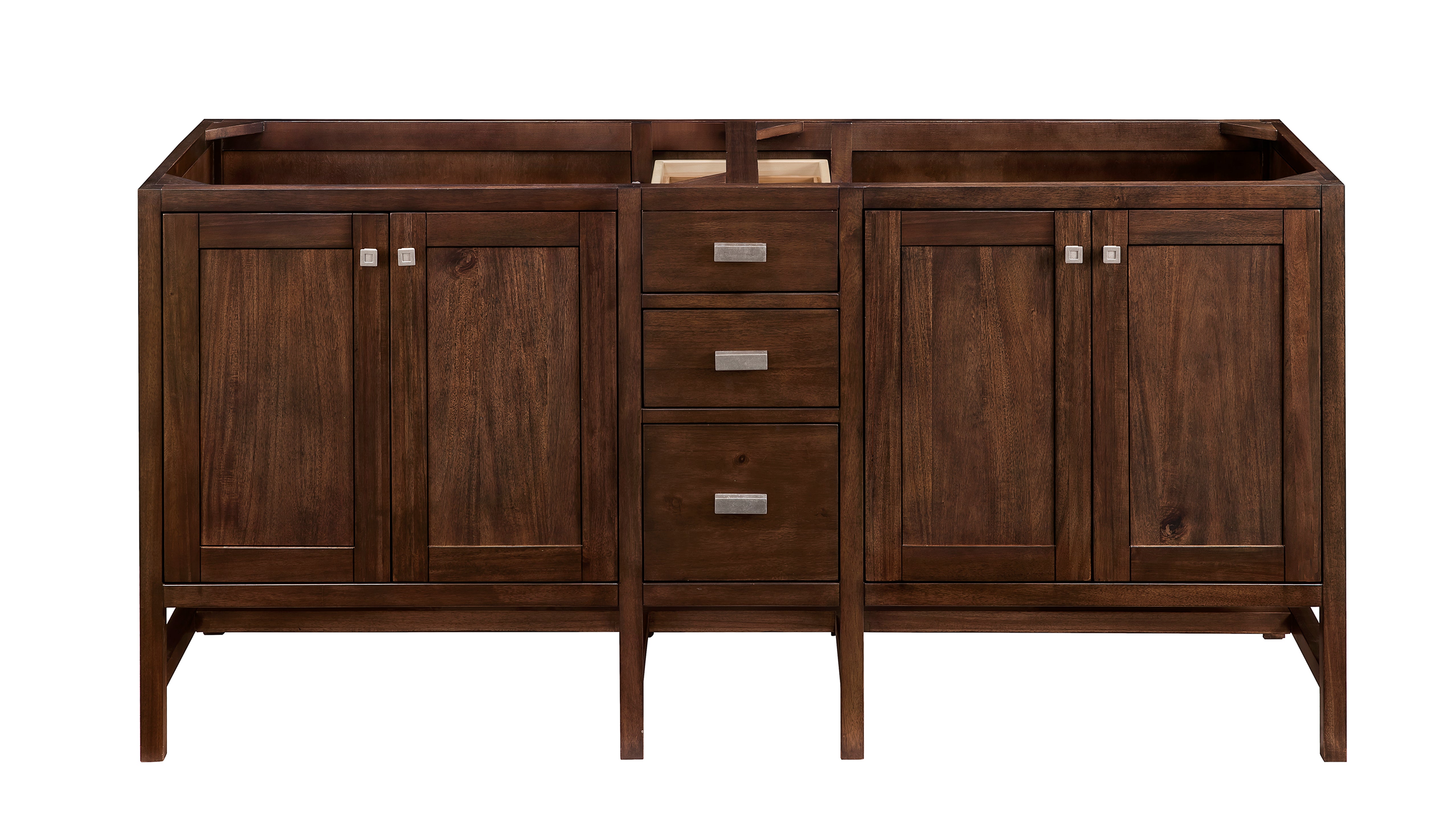James Martin Addison 72" Double Vanity in Mid-Century Acacia with 3cm Countertop