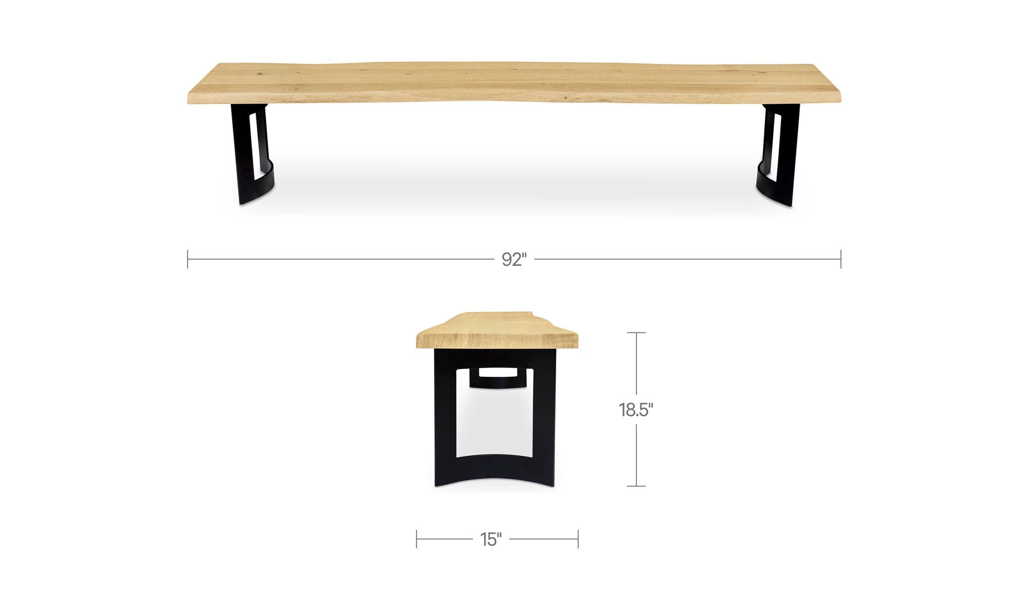 Moes Bent Bench Small VE-1002
