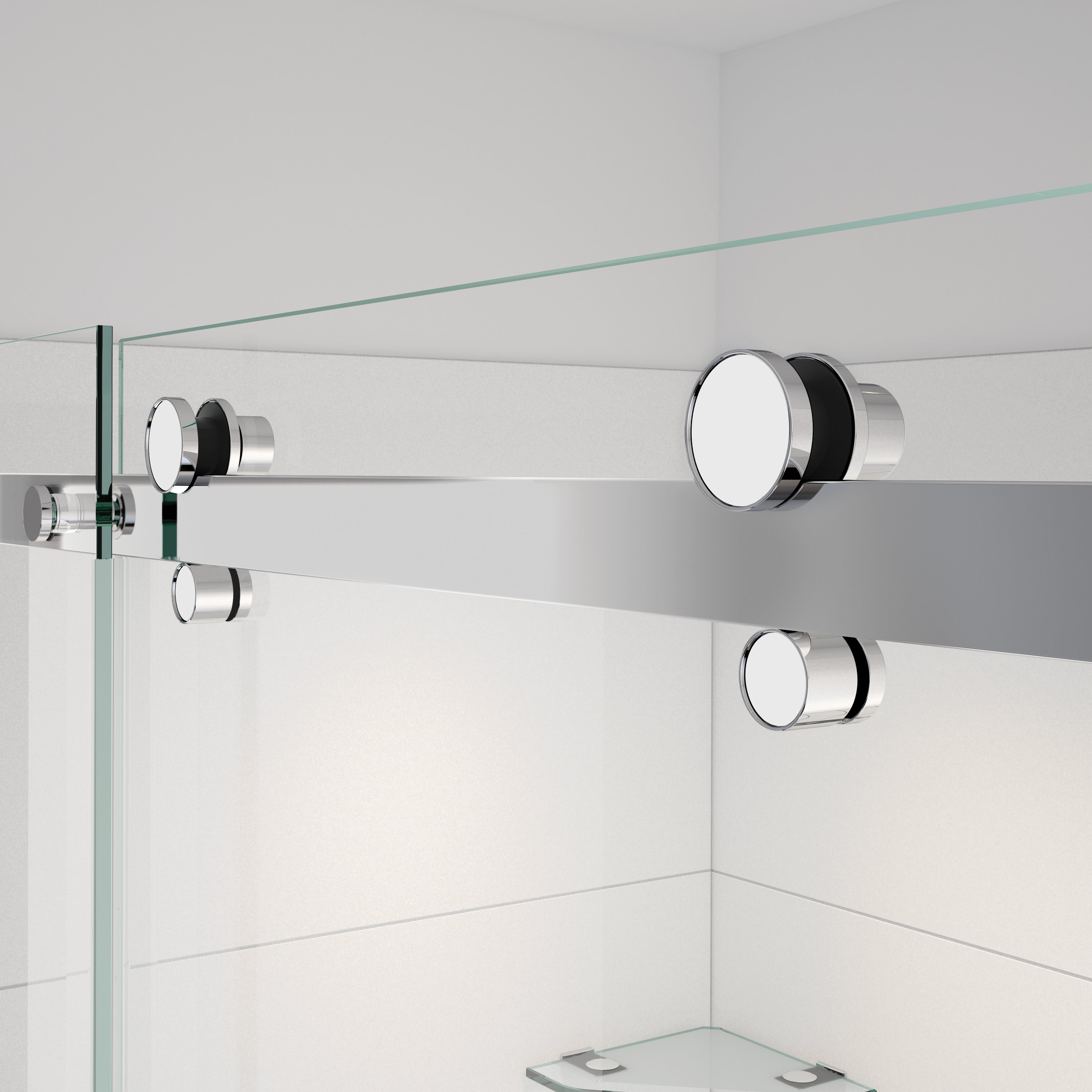 Maax Vela 44 ½-47 x 78 ¾ in. 8mm Sliding Shower Door for Alcove Installation with Clear glass