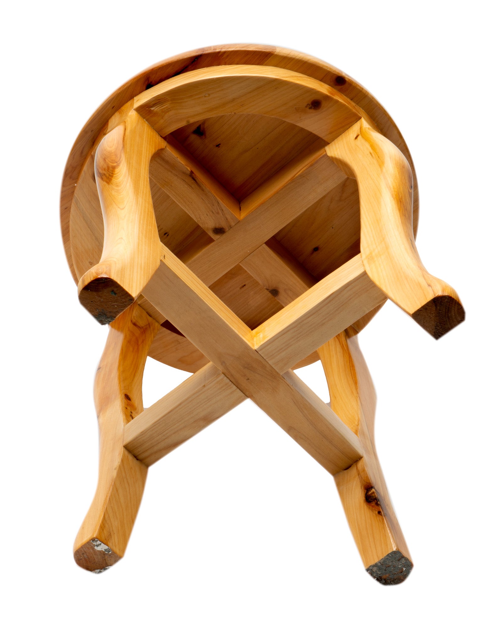 ALFI brand  AB4406 11" Cedar Wood Round  Stool Multi-Purpose Accessory