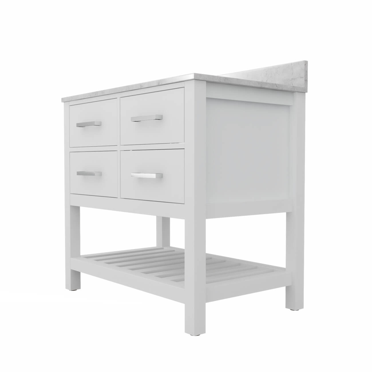 MAIDSTONE Holden 36 Inch Birch and Oak Console Vanity