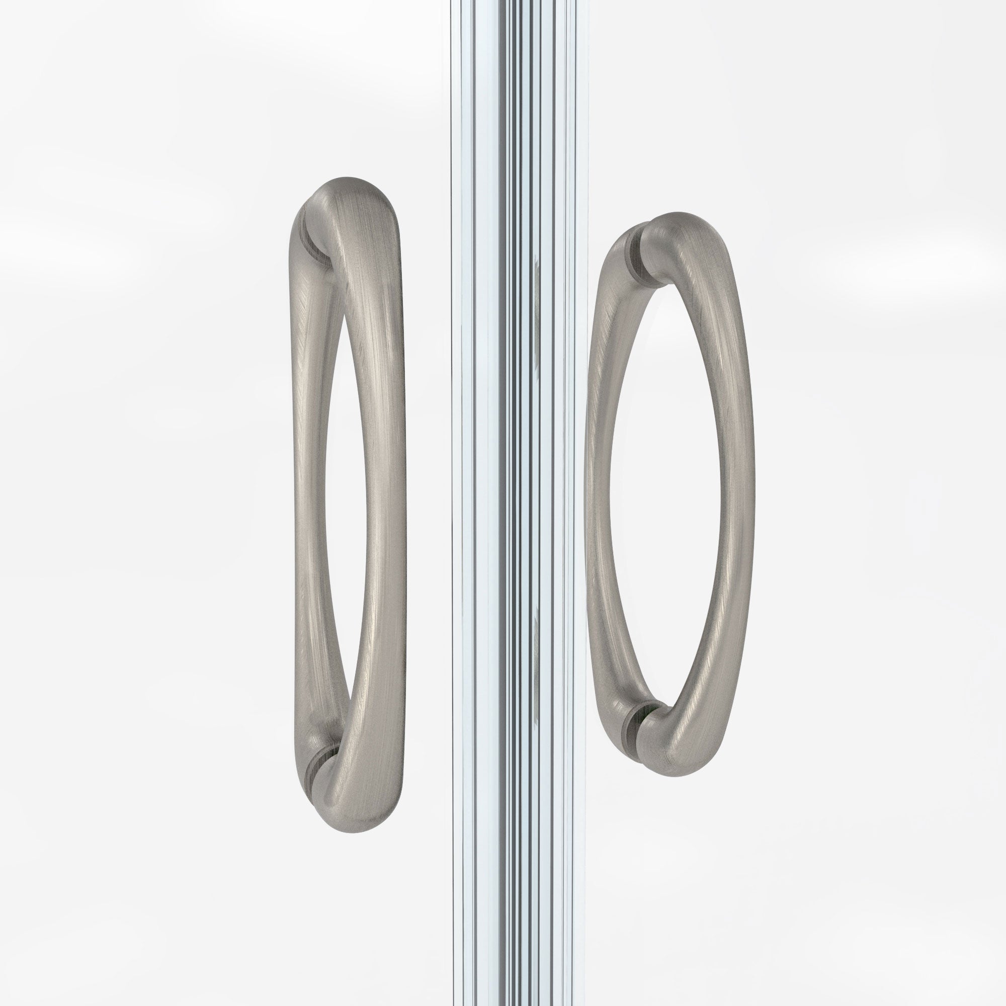 DreamLine Visions 32 inch D x 60 inch W x 78 3/4 inch H Semi-Frameless Sliding Shower Door in Brushed Nickel, Right Drain Shower Base, and Wall Kit