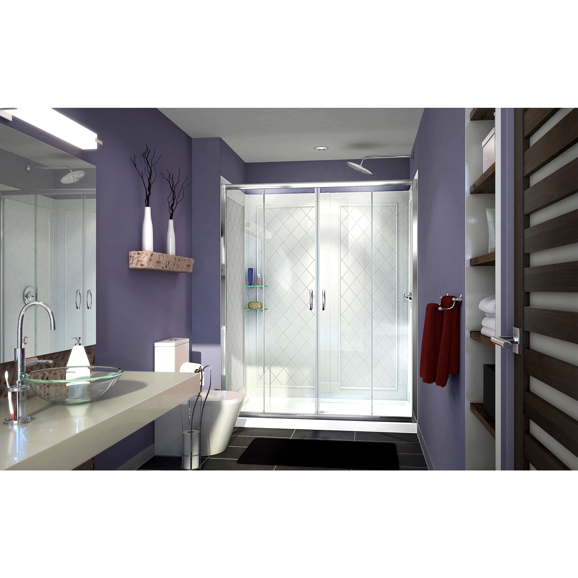 DreamLine Visions 60" W Shower Door Kit