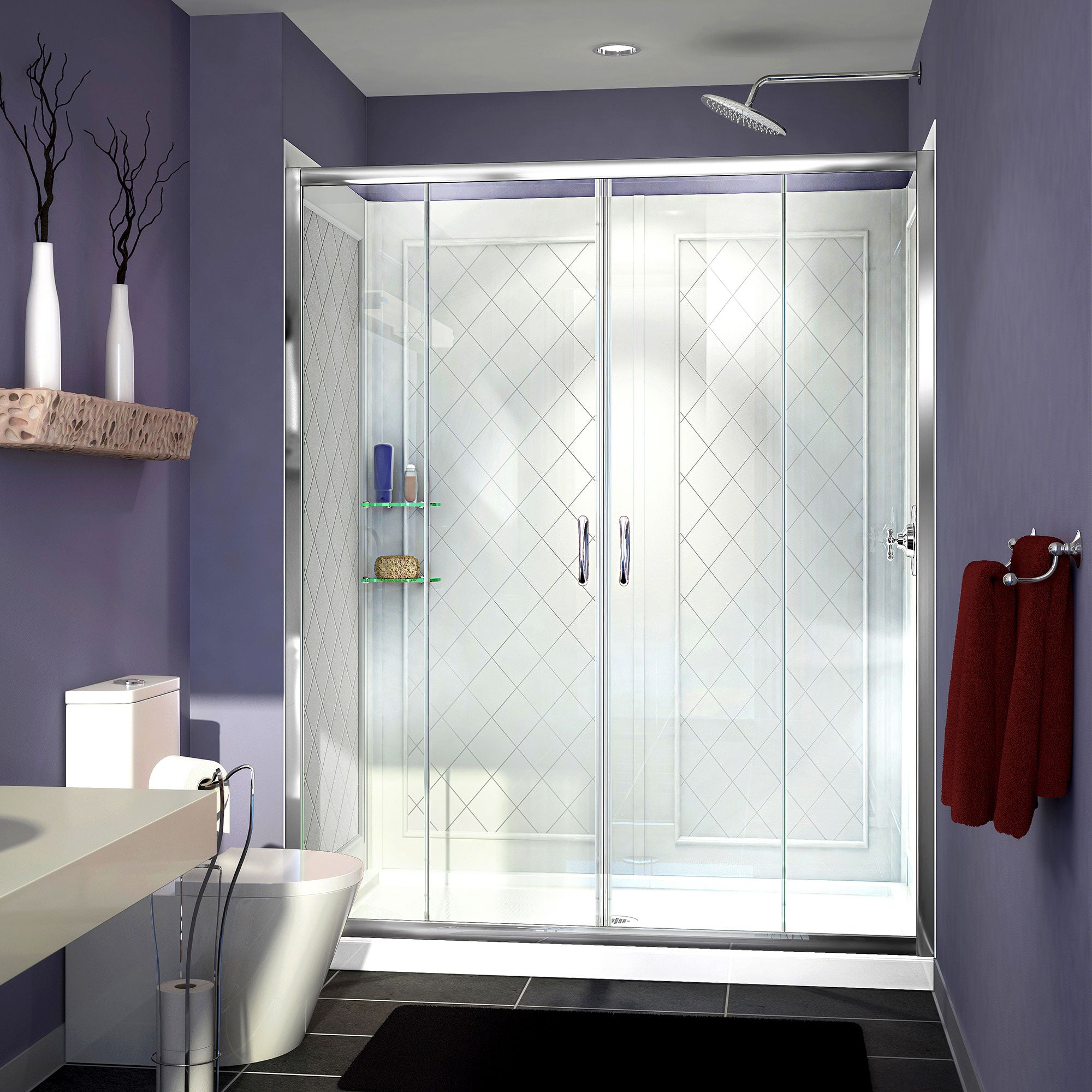 DreamLine Visions 60" W Shower Door Kit