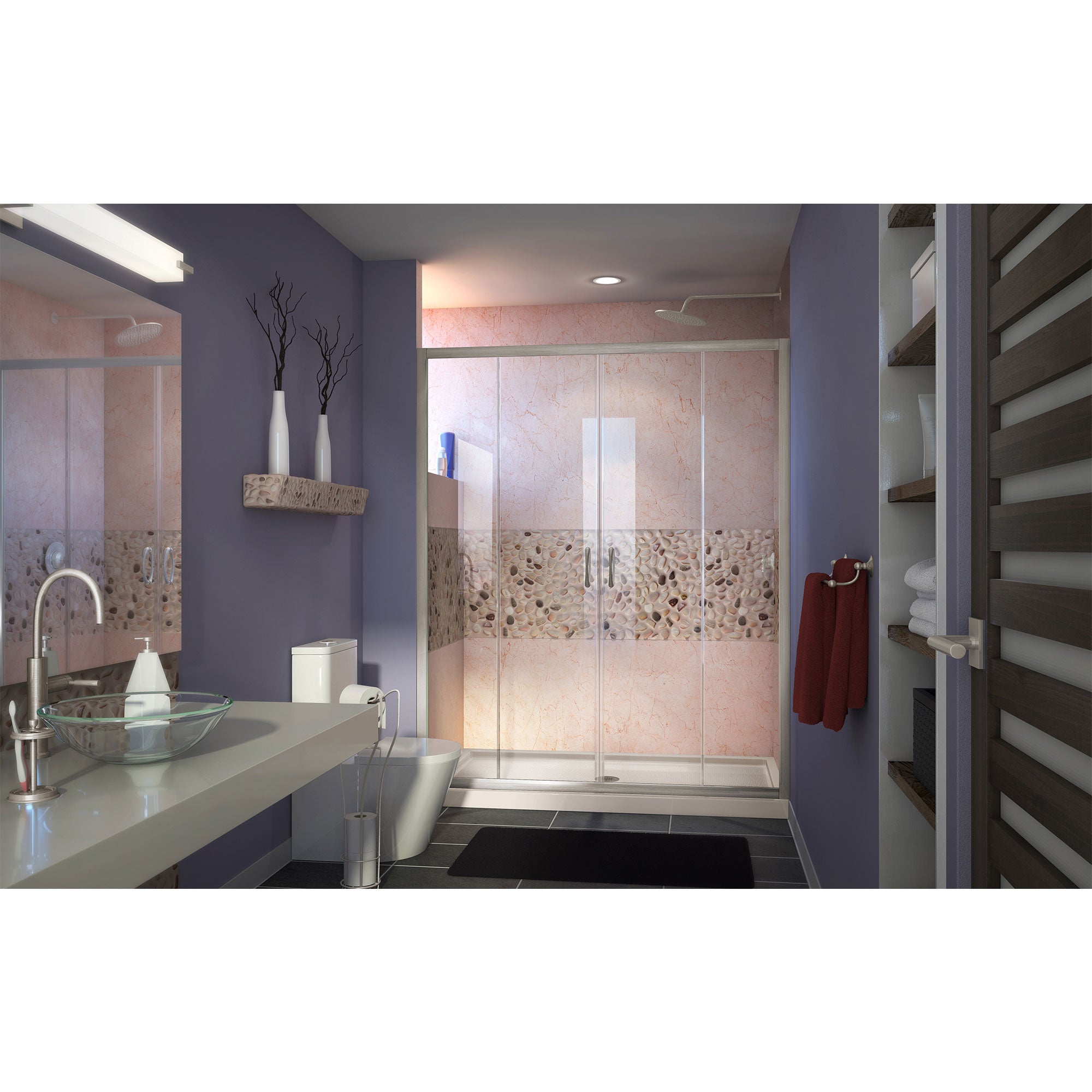 DreamLine Visions 60" W Shower Door and Base