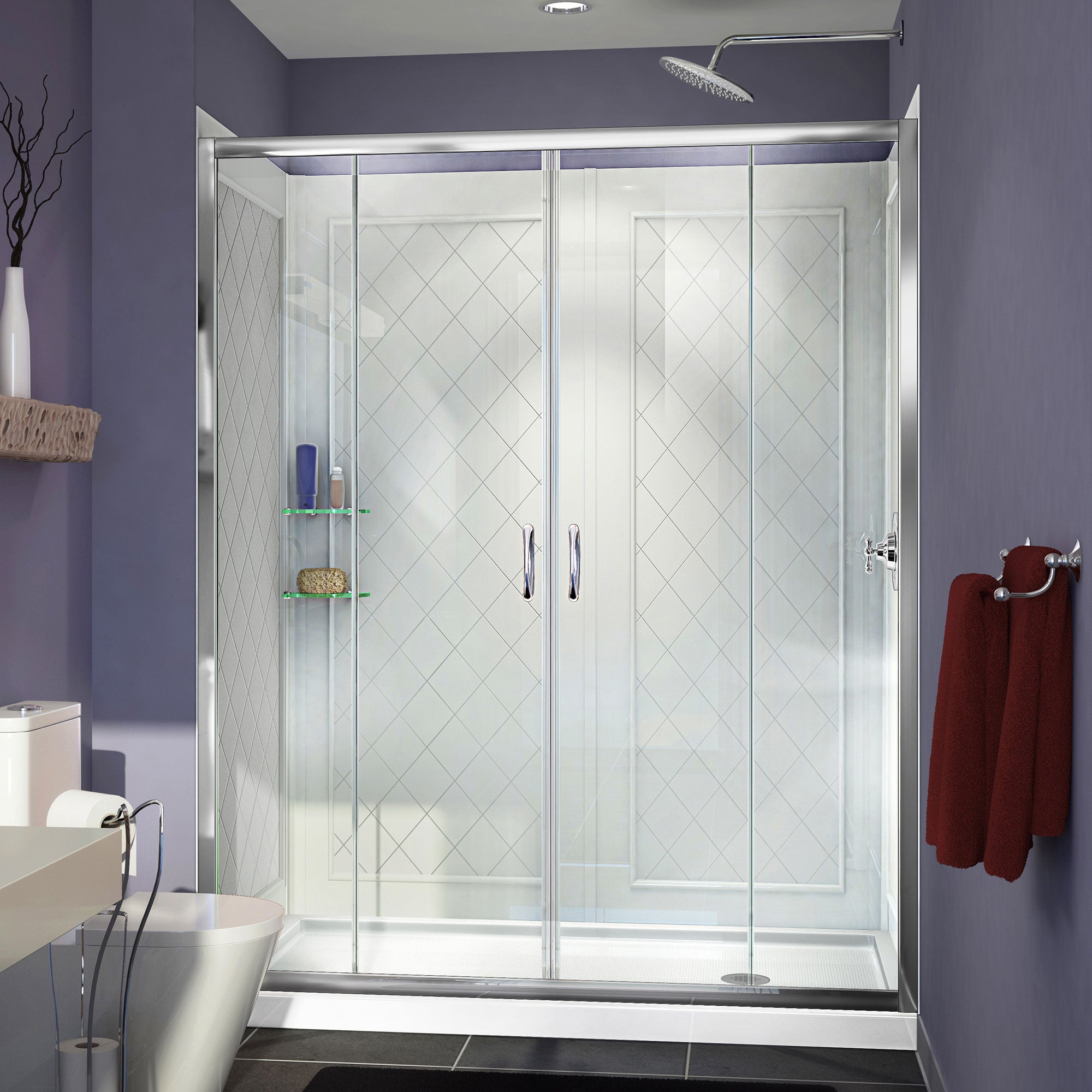 DreamLine Visions 60" W Shower Door Kit