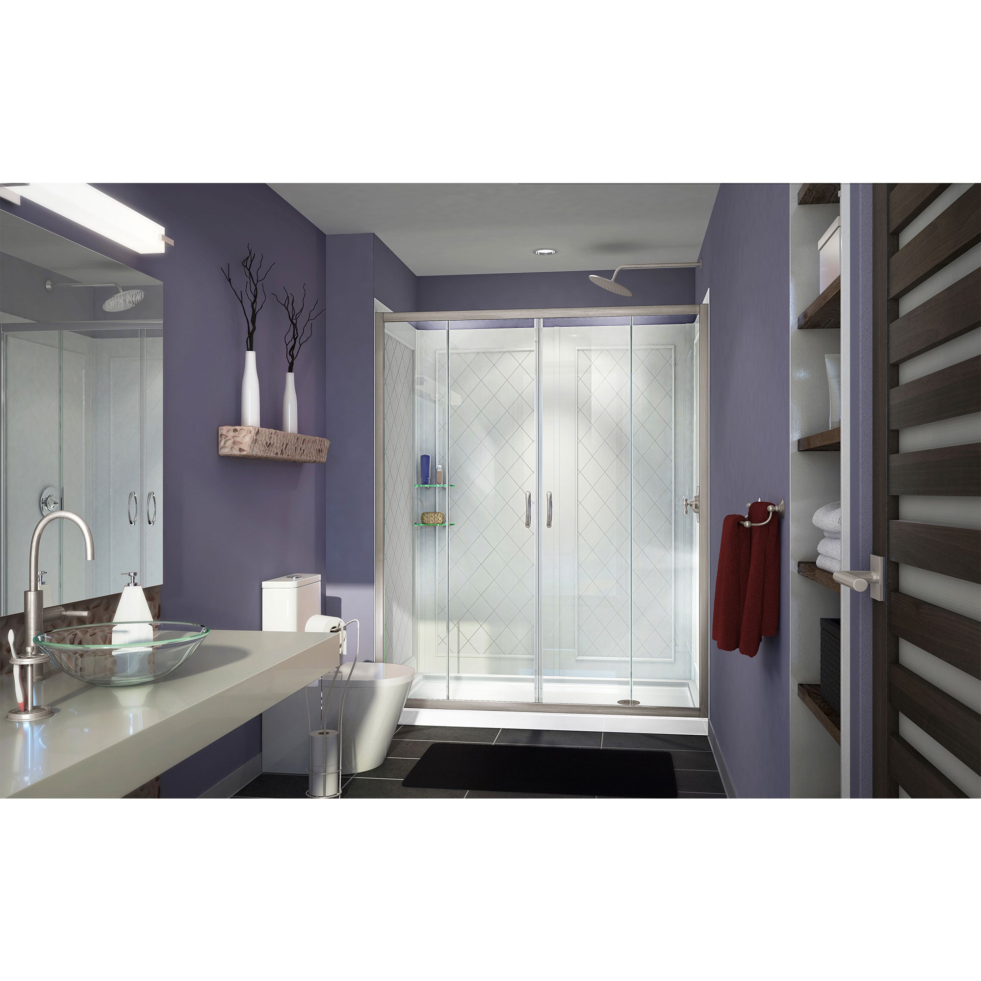 DreamLine Visions 60" W Shower Door Kit