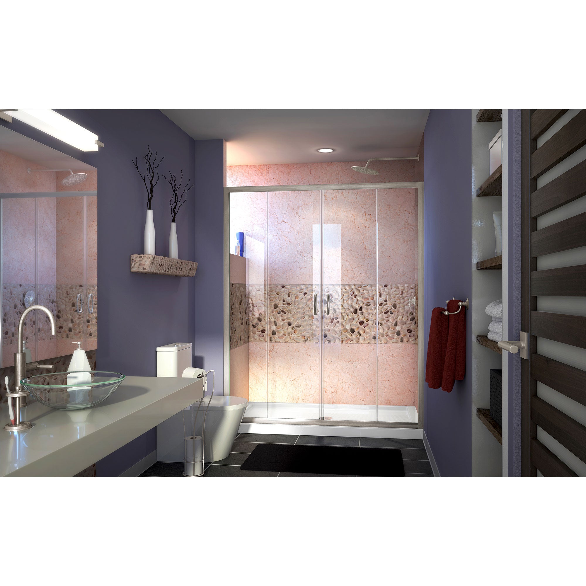 DreamLine Visions 60" W Shower Door and Base