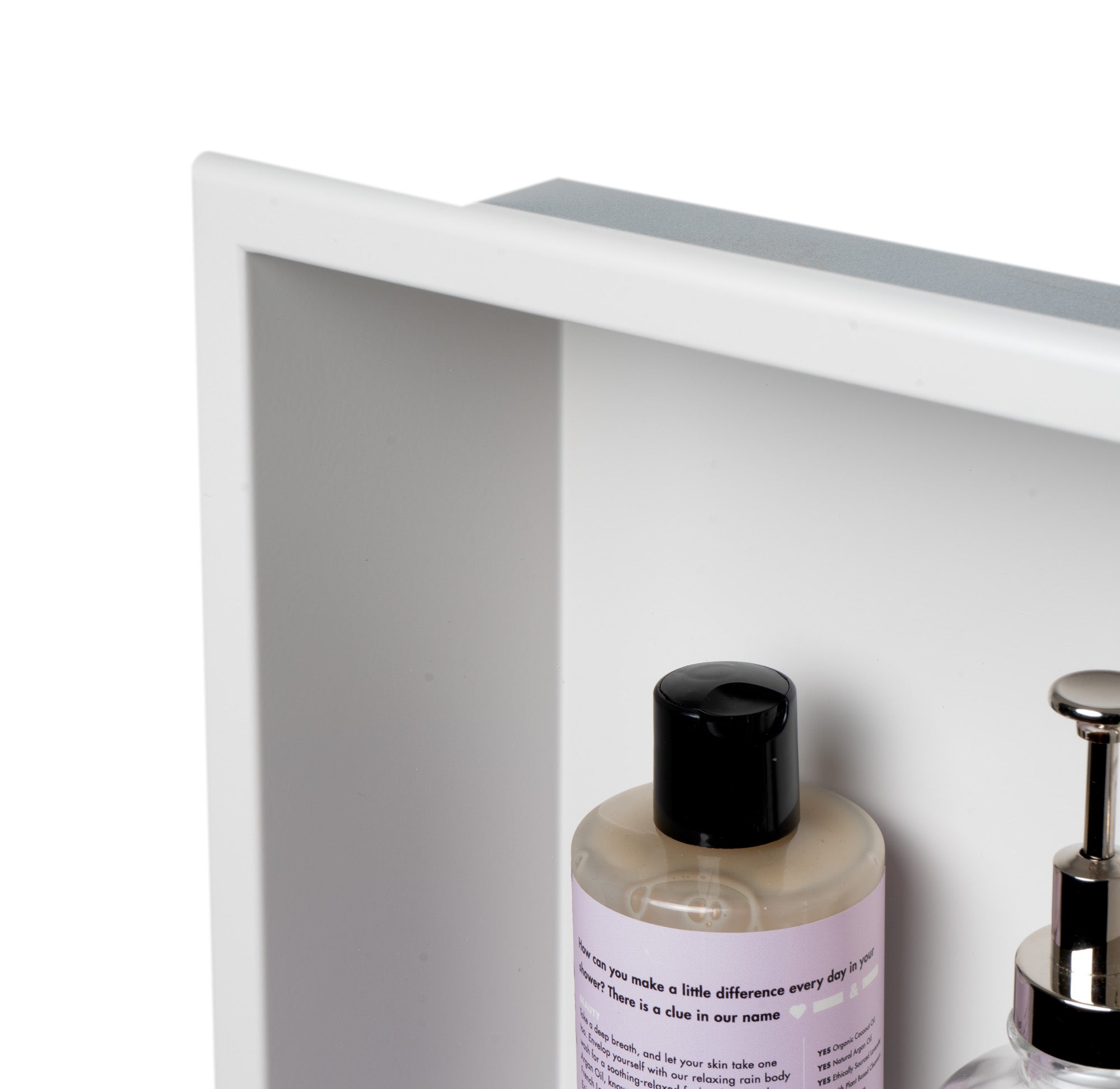 ALFI brand ABNC1224 12 x 24  Vertical Double Shelf Bath Shower Niche