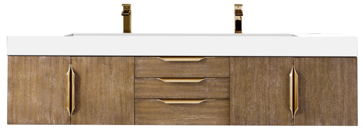 Columbia 72" Double Wall Mount Vanity Cabinet