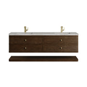 James Martin Allamari 72" Double Vanity in Sable with 3cm Countertop