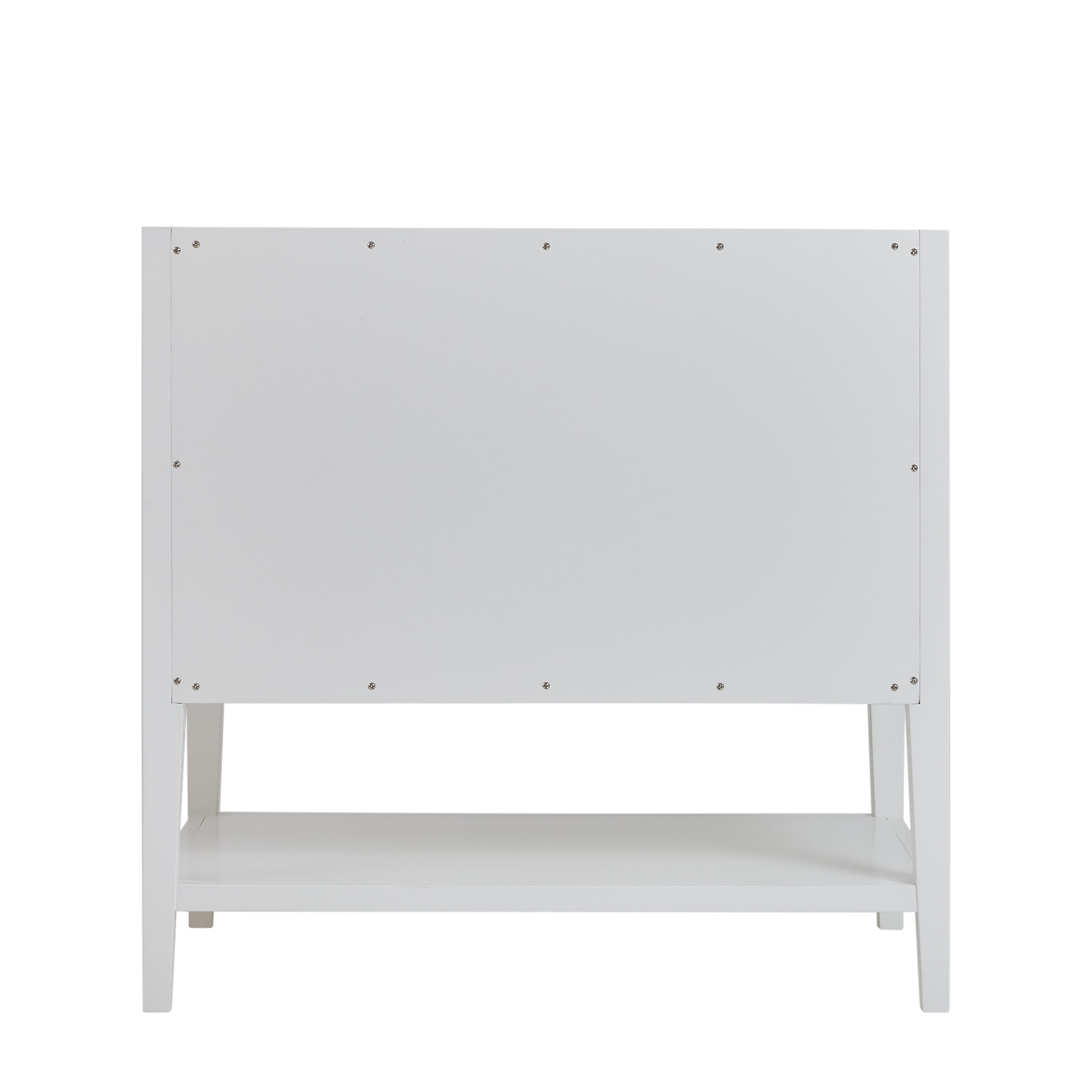 James Martin Olena 36" Single Vanity in Light Mappa Burl and Polished White with 3cm Countertop