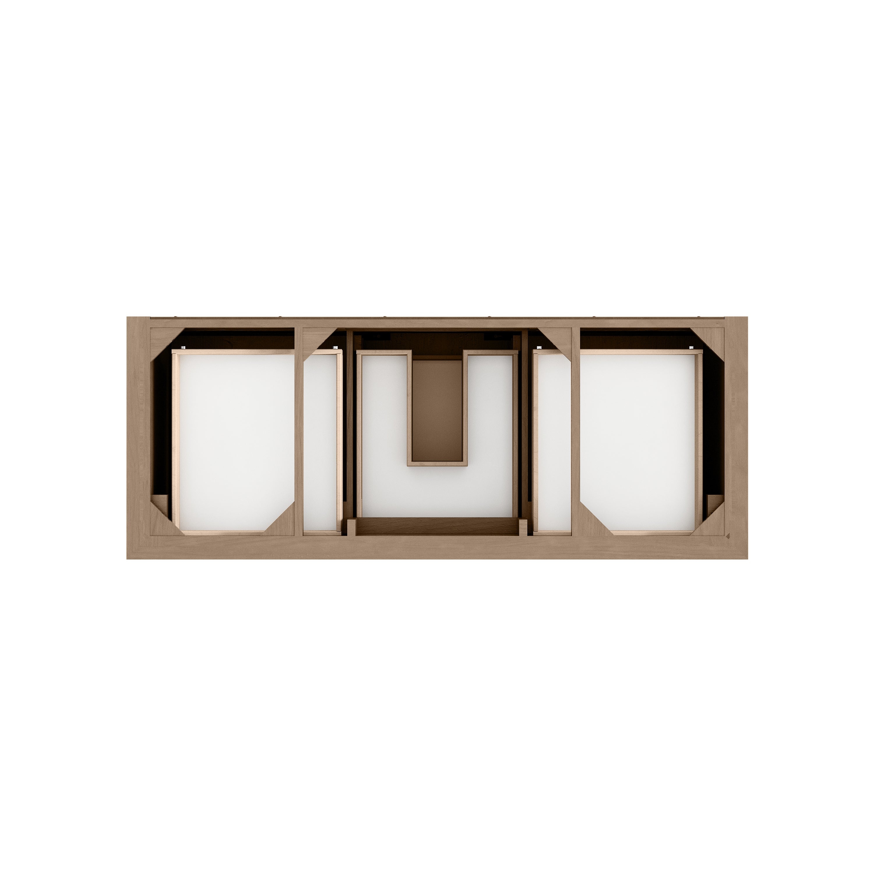 James Martin Brookfield 60" Single Vanity in Pecan with 3cm Countertop