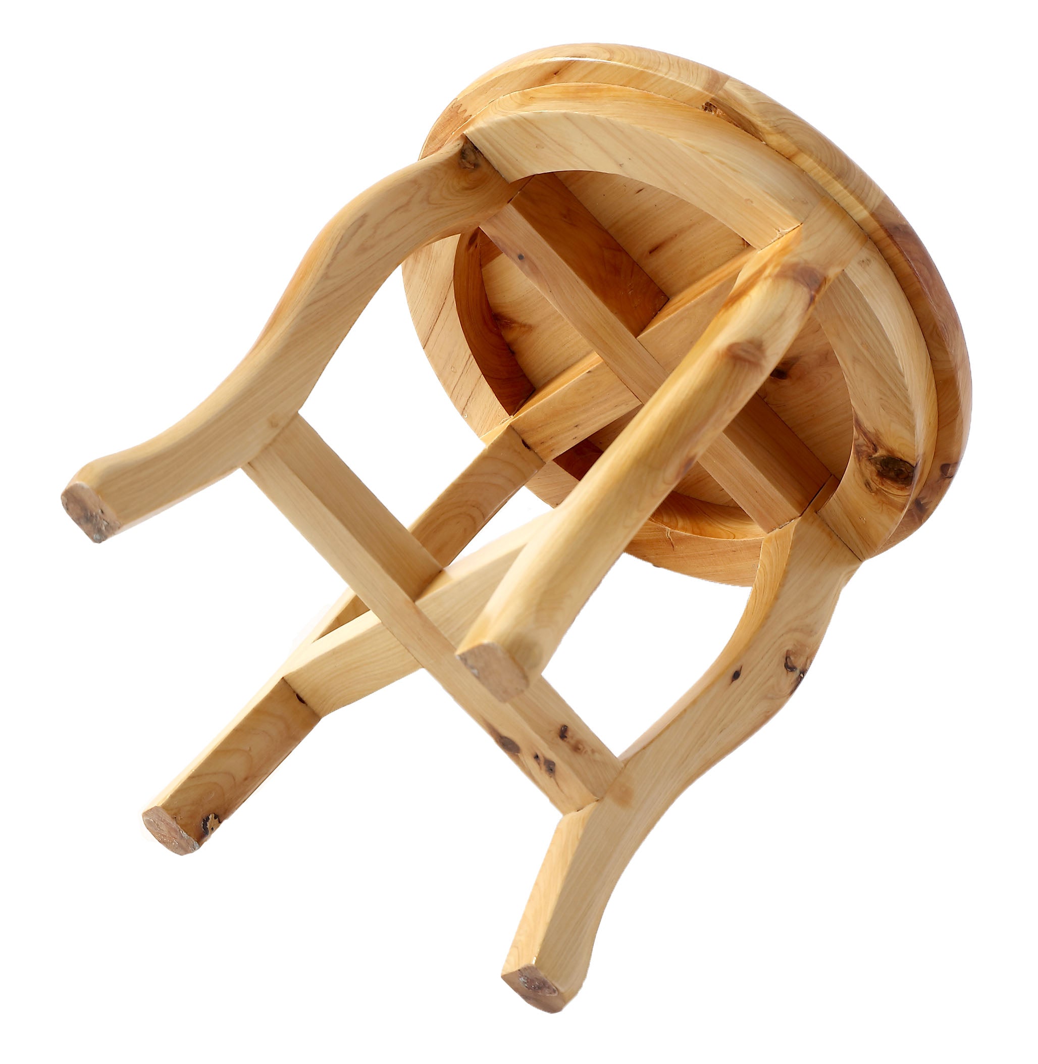 ALFI brand  AB4406 11" Cedar Wood Round  Stool Multi-Purpose Accessory
