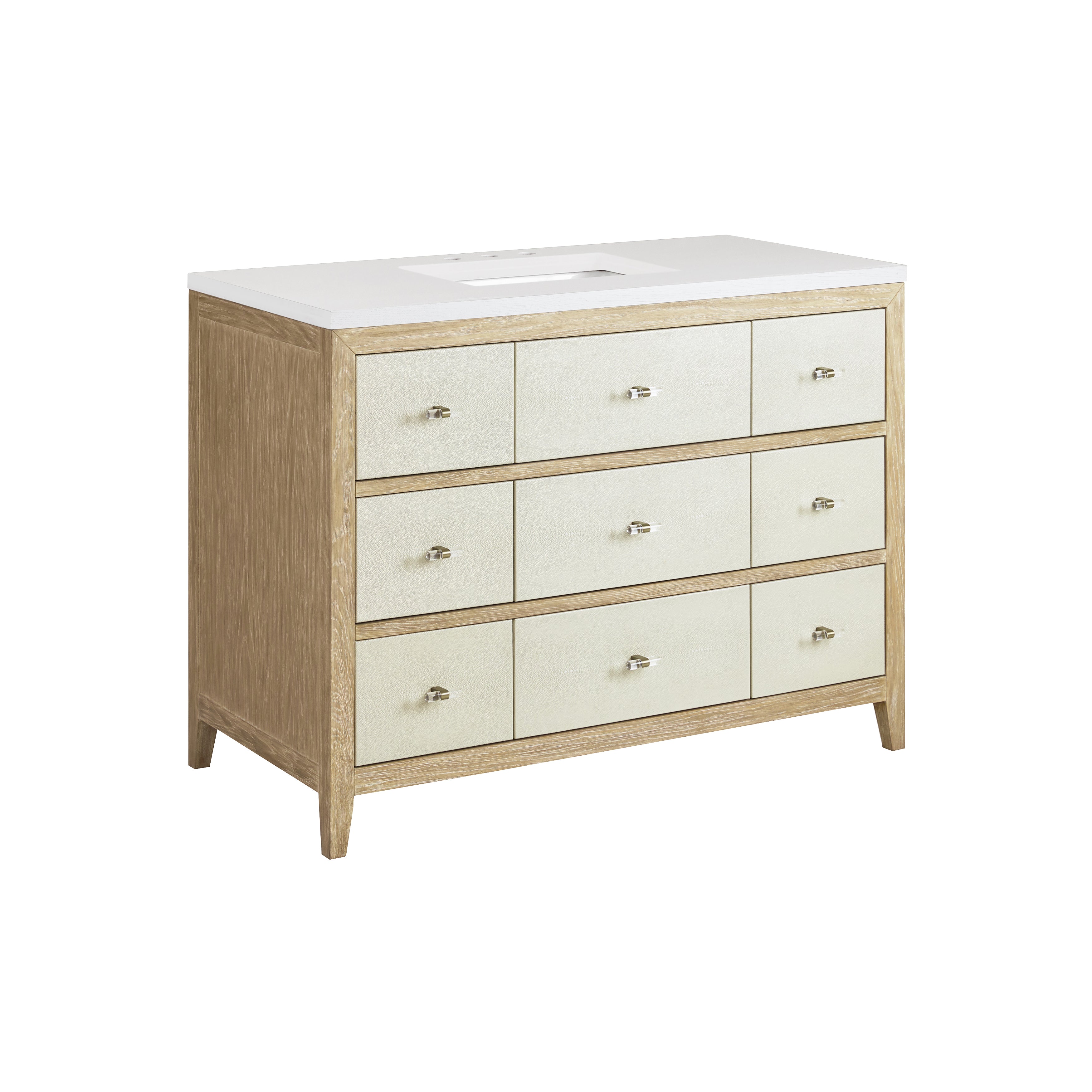 James Martin Celeste 48" Single Vanity in Sunwashed Oak with 3cm Countertop
