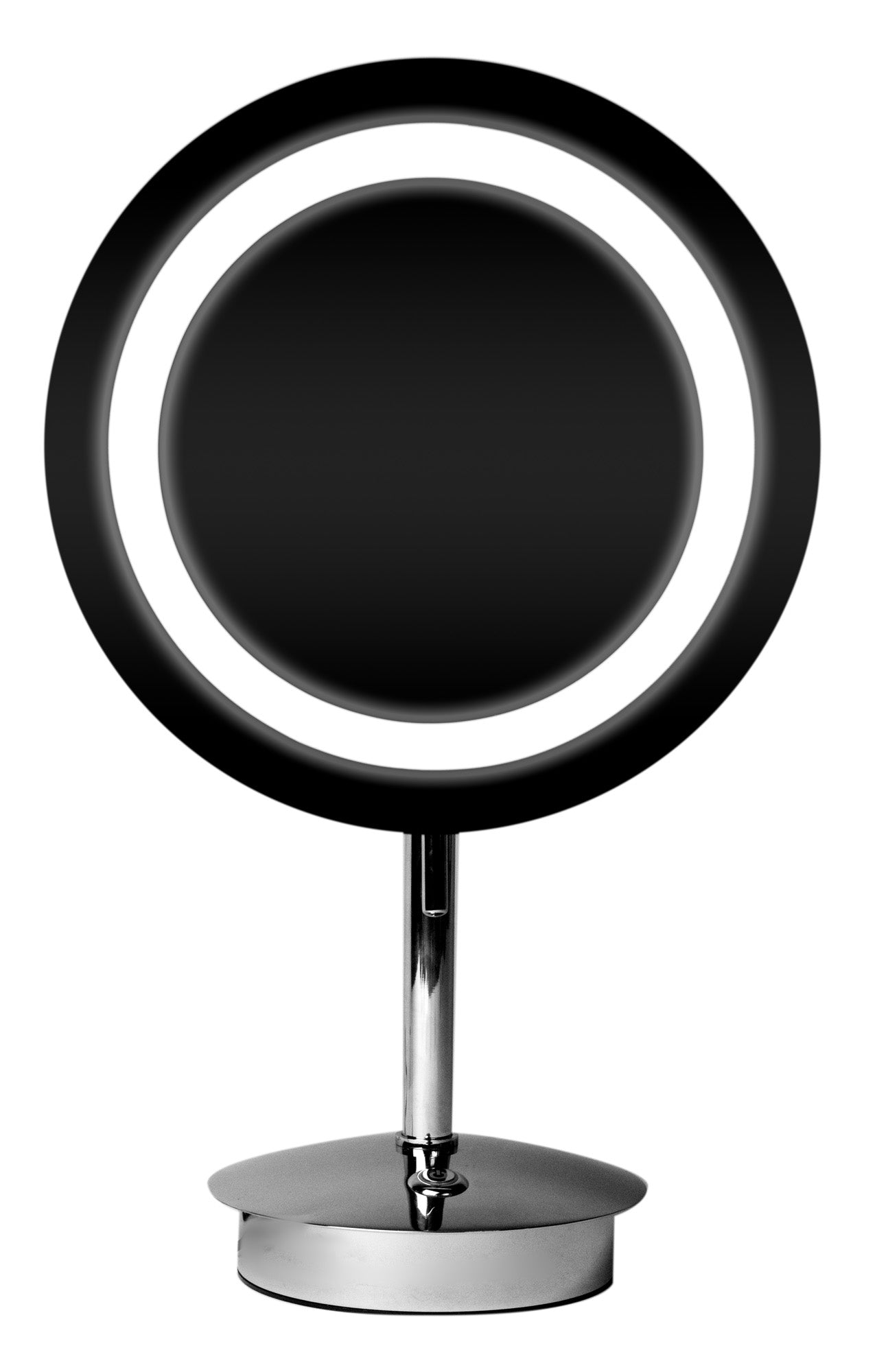 ALFI brand ABM9FLED Tabletop Round 9" 5x Magnifying Cosmetic Mirror with Light