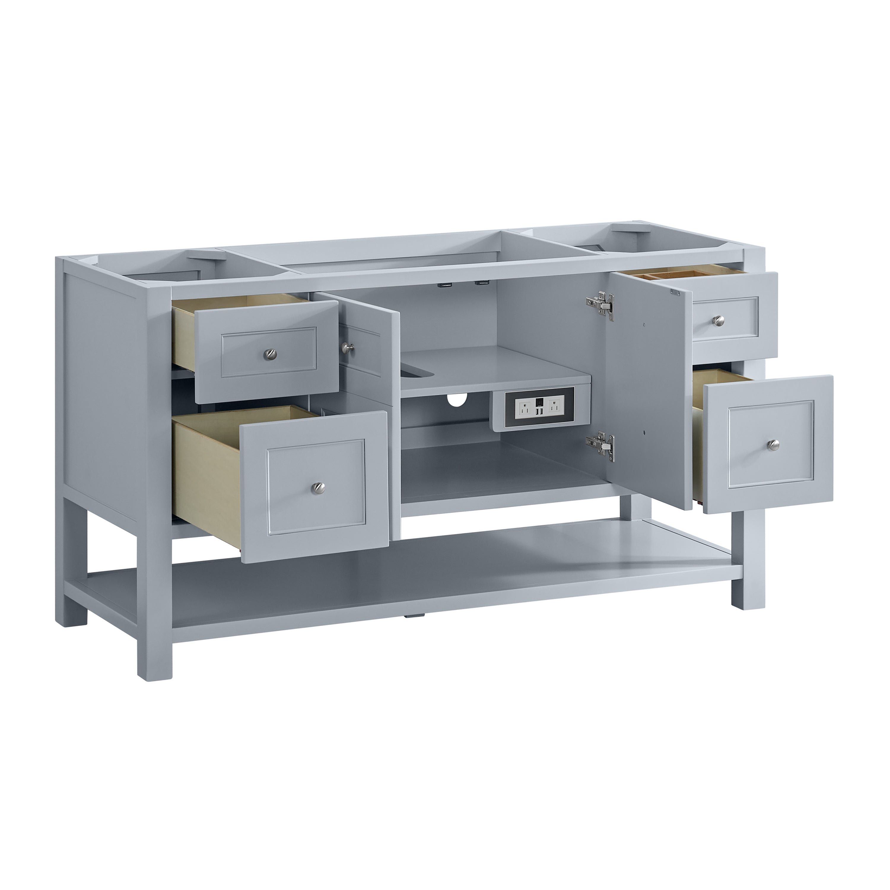 James Martin Breckenridge 60" Double Vanity in Serenity Blue with 3cm Countertop
