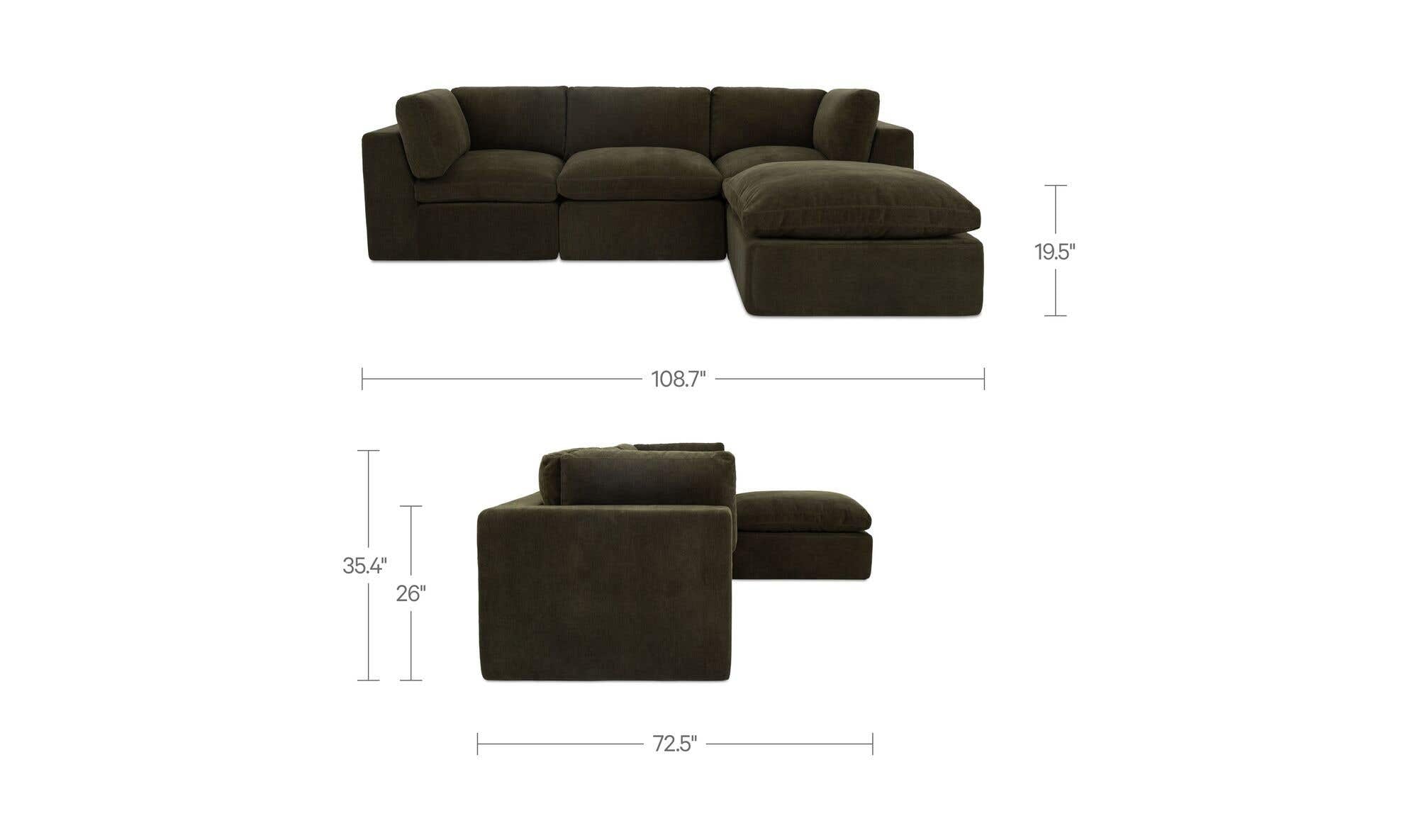 Moes Cates Lounge Modular Sectional VV-1015
