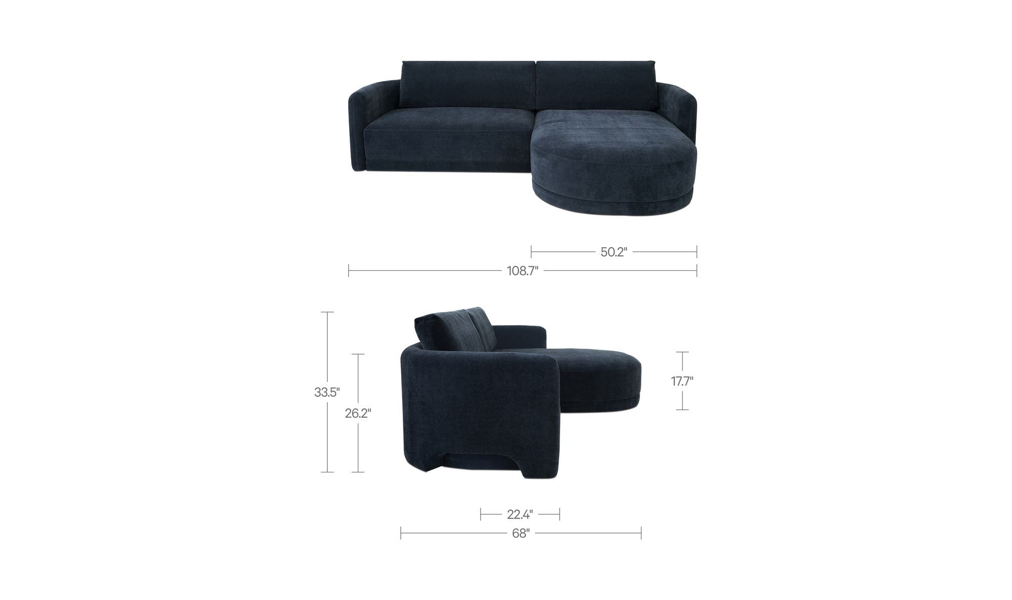 Moes Emmy Sectional Right VV-1024