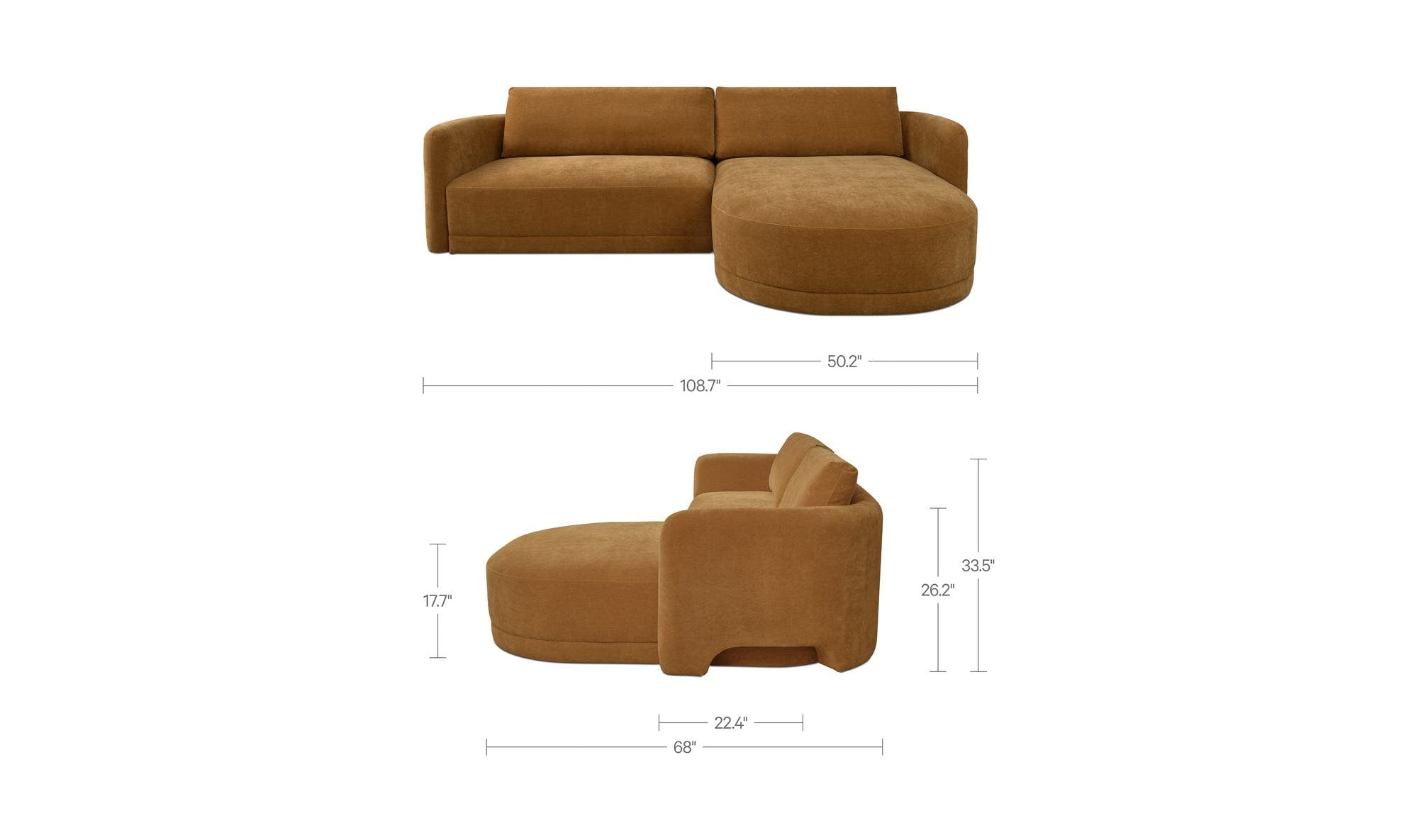 Moes Emmy Sectional Right VV-1024