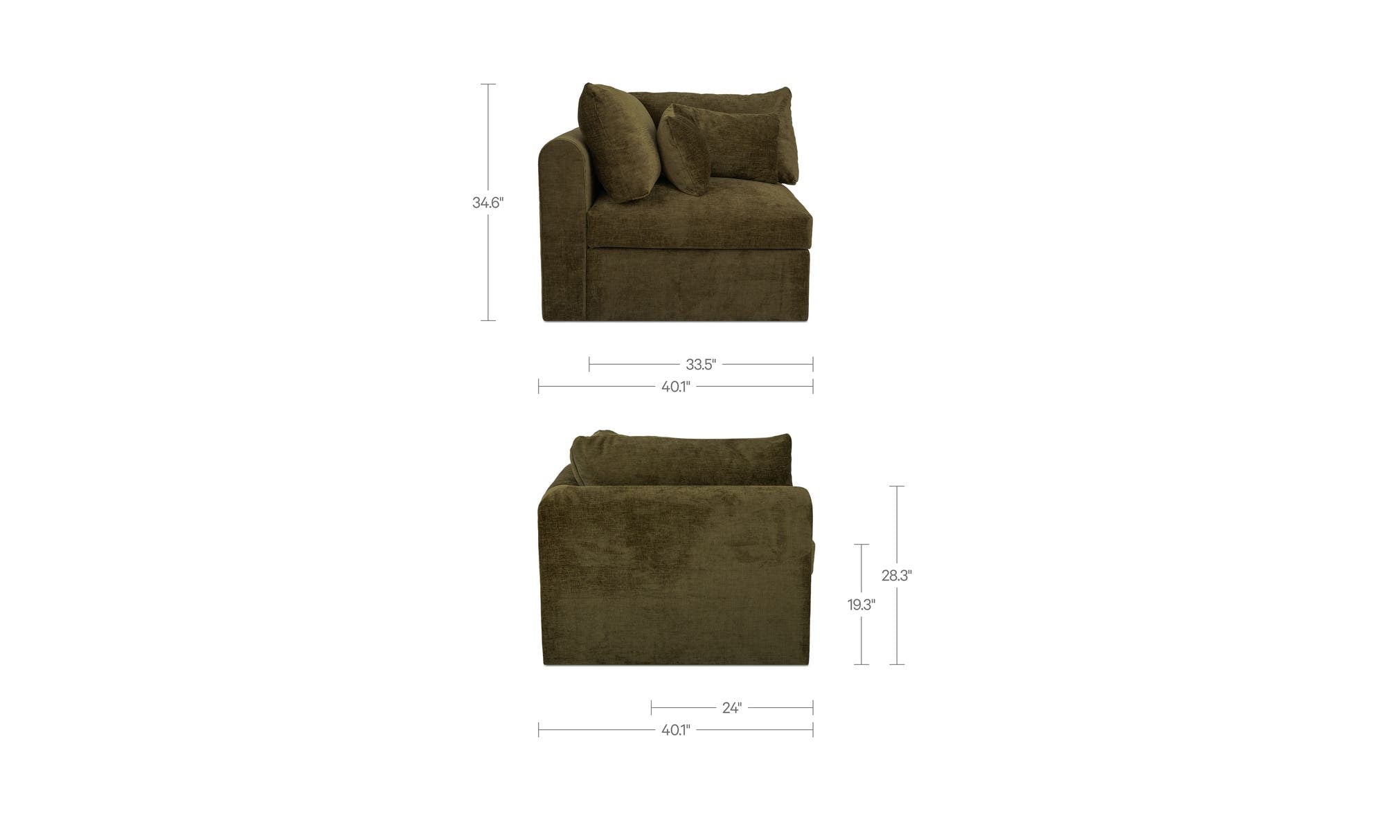 Moes Swift Corner Chair VV-1028