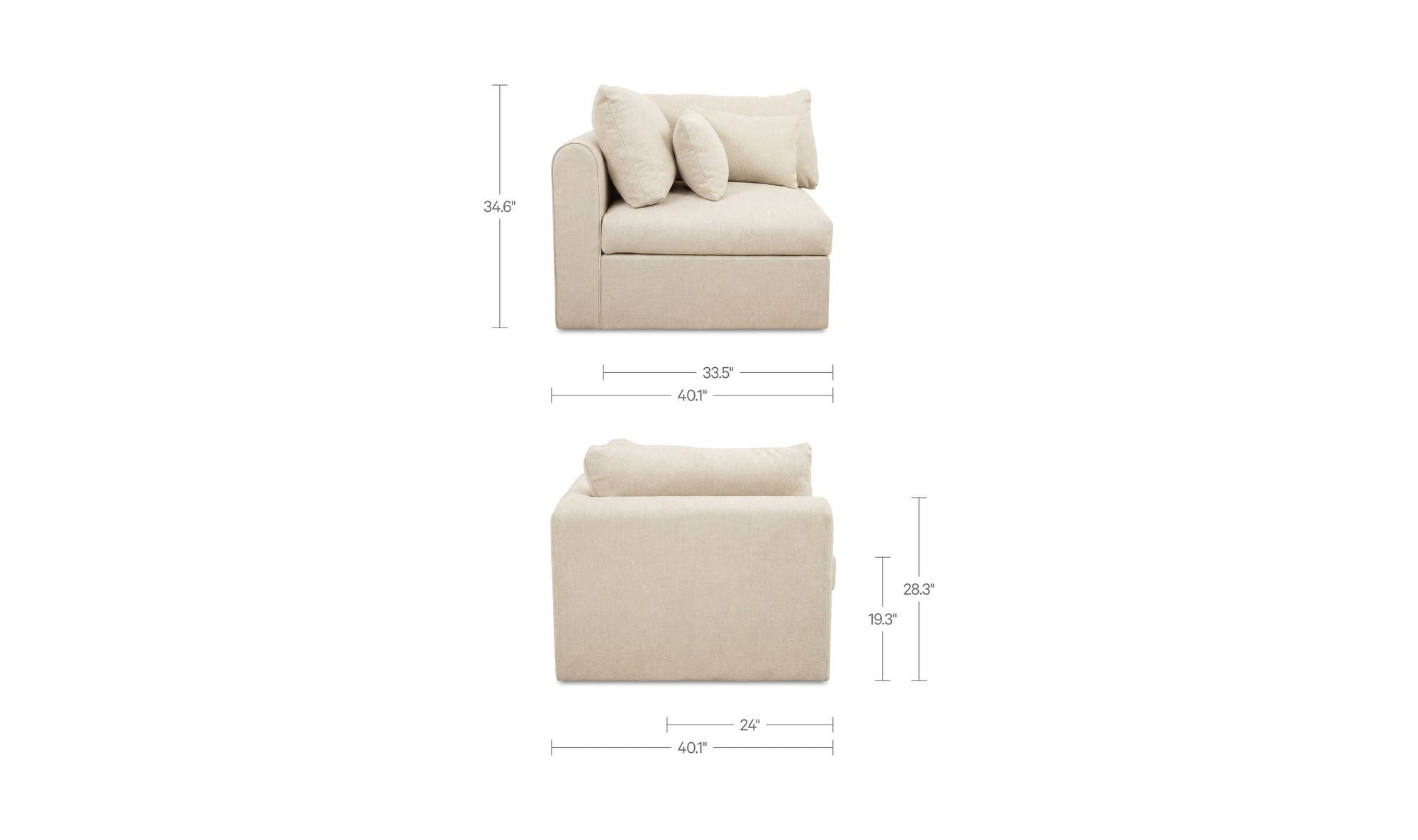 Moes Swift Corner Chair VV-1028