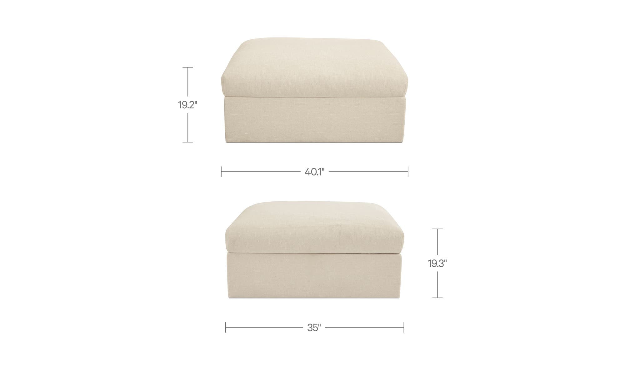 Moes Swift Storage Ottoman VV-1029
