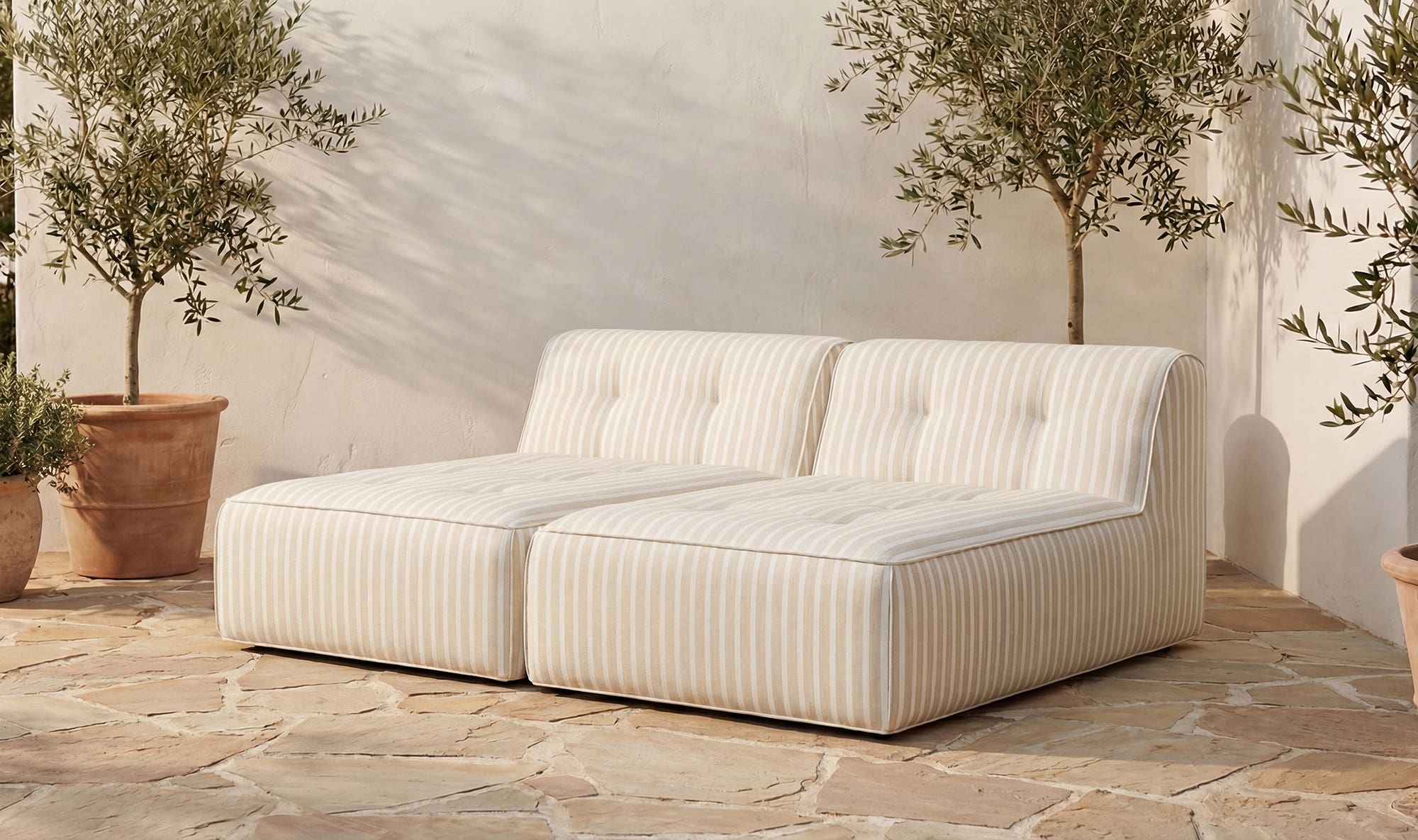 Moes Sunseeker 2 Piece Outdoor Sun Lounger VV-1033