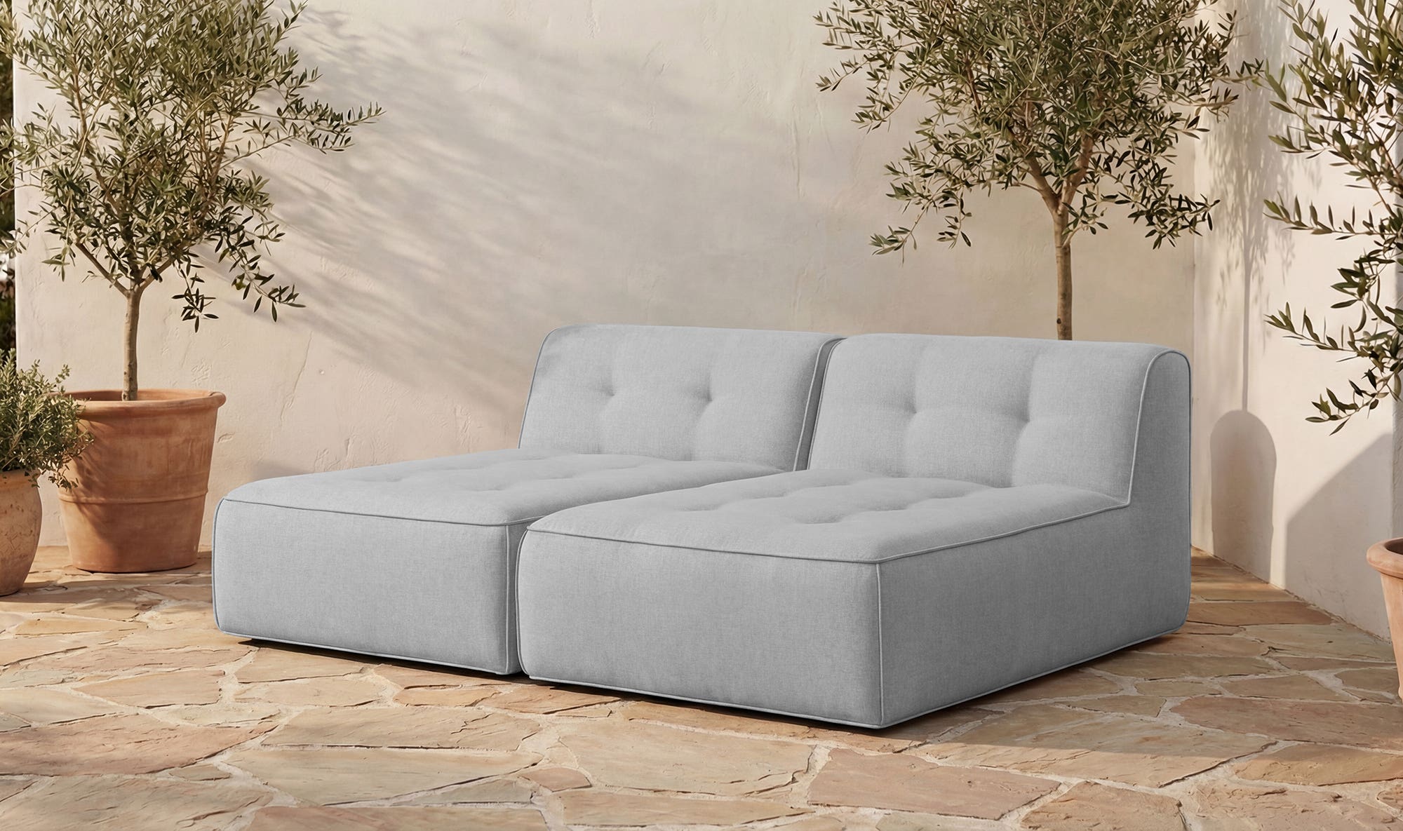 Moes Sunseeker 2 Piece Outdoor Sun Lounger VV-1033