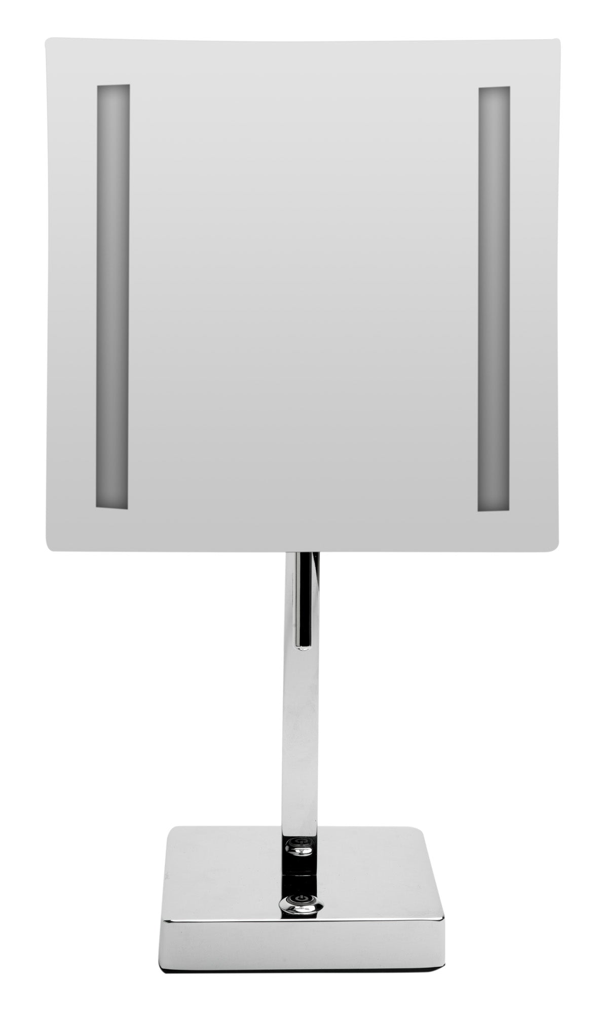 ALFI brand ABM8FLED Tabletop Square 8" 5x Magnifying Cosmetic Mirror with Light