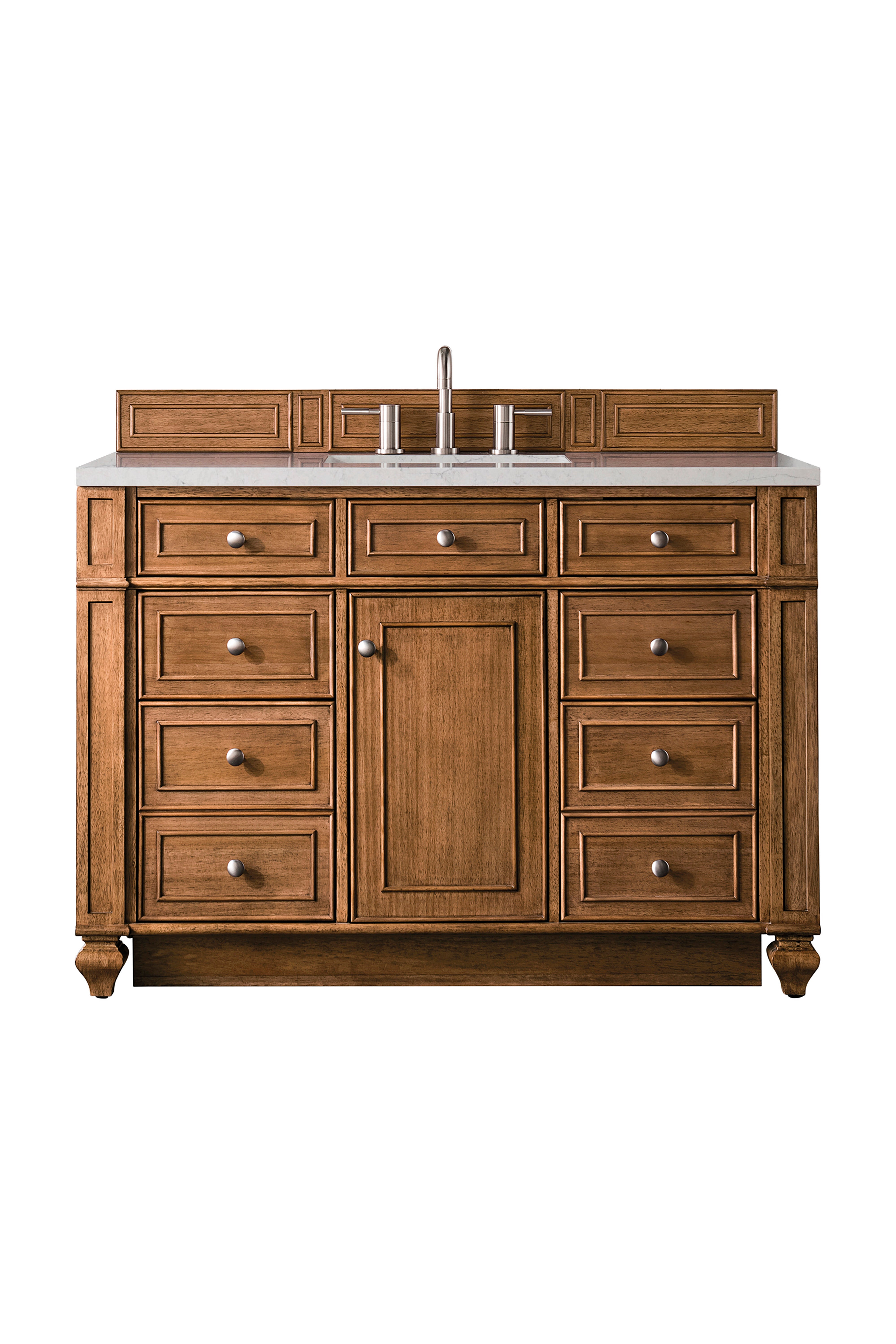 James Martin Bristol 48" Single Vanity in Saddle Brown with 3cm Countertop