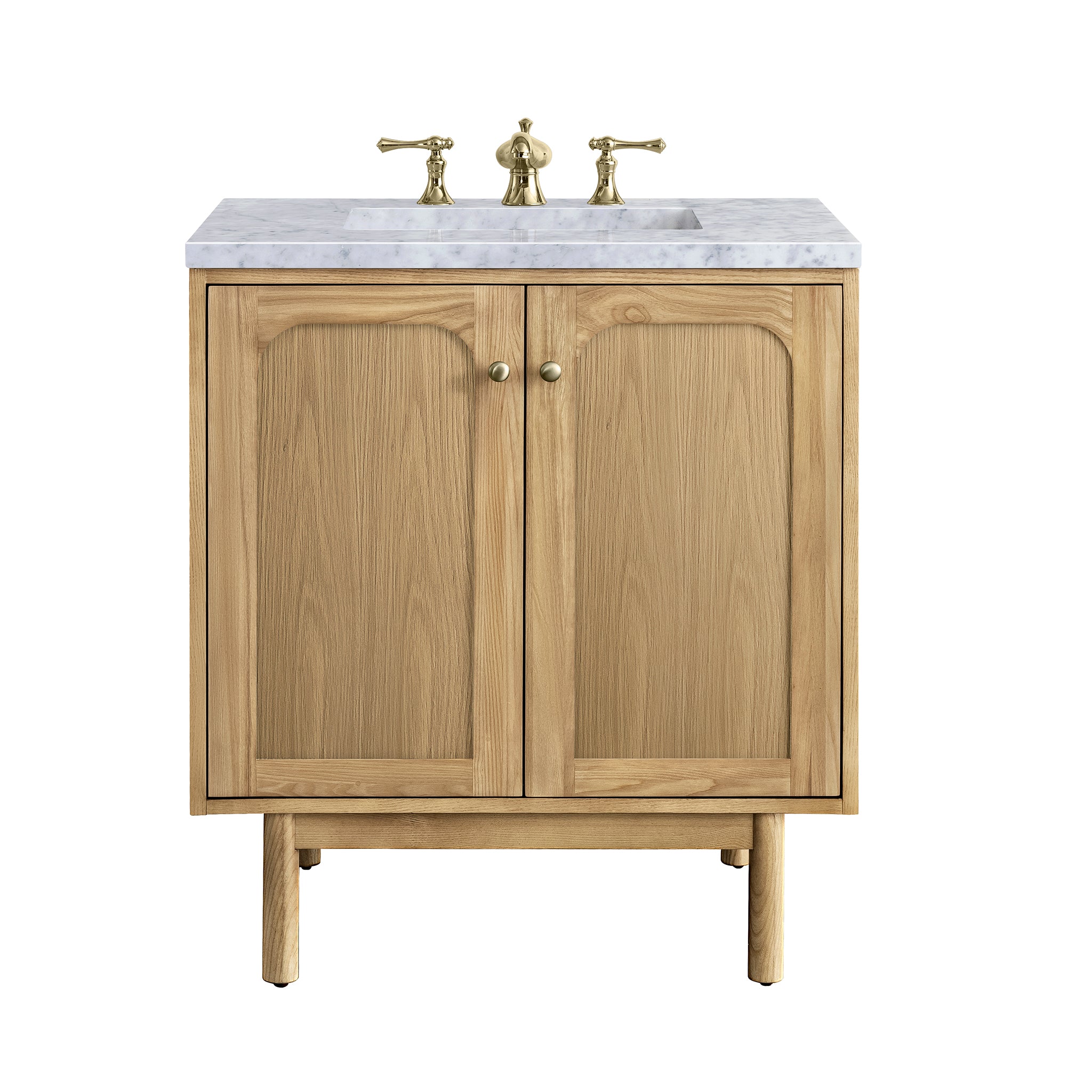 James Martin Laurent 30" Single Vanity in Light Natural Oak with 3cm Countertop