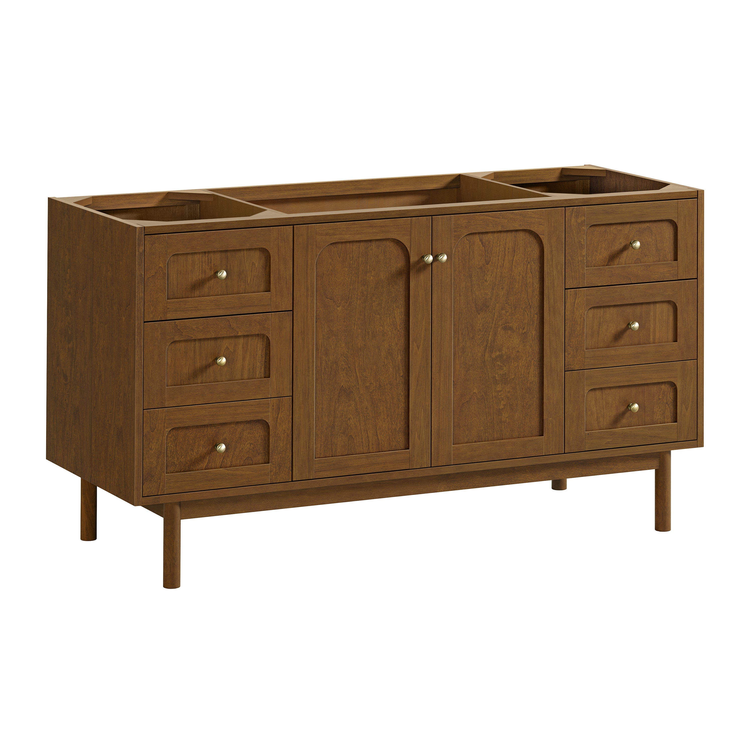 James Martin Laurent 60" Single Vanity in Honey Oak with 3cm Countertop and FreePower Wireless Charger