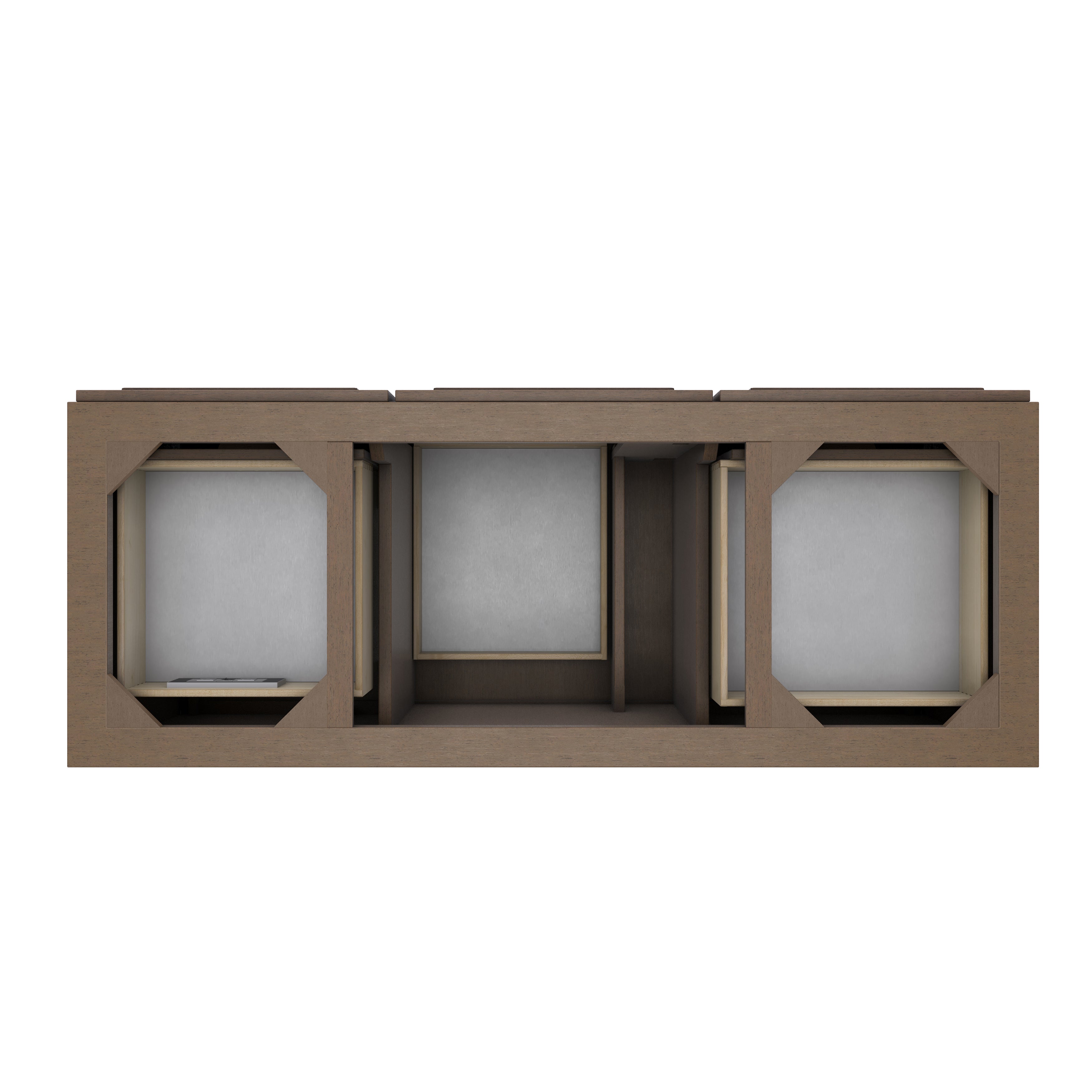 James Martin Portland 60" Single Vanity in Whitewashed Walnut with 3cm Countertop