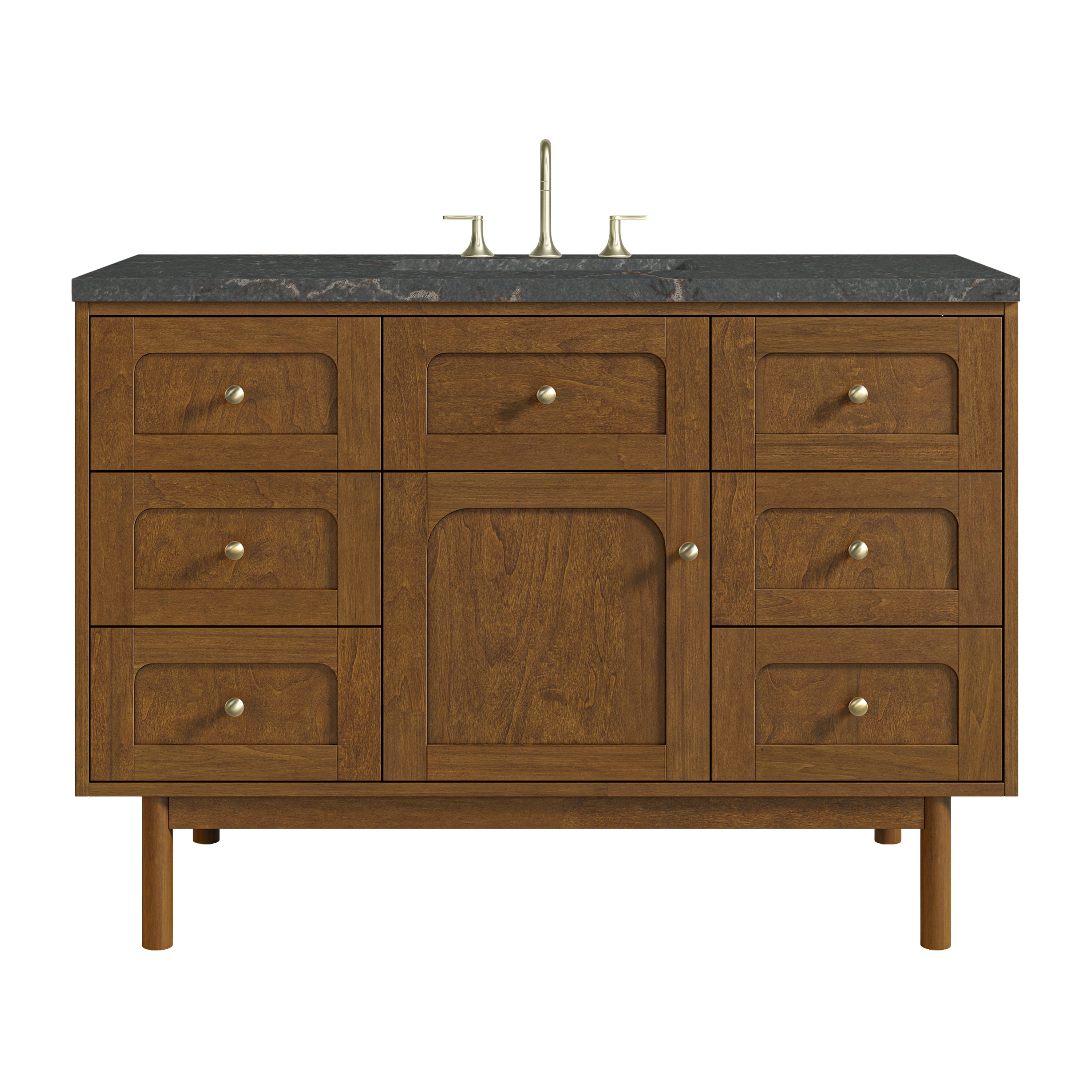 James Martin Laurent 48" Single Vanity in Honey Oak with 3cm Countertop