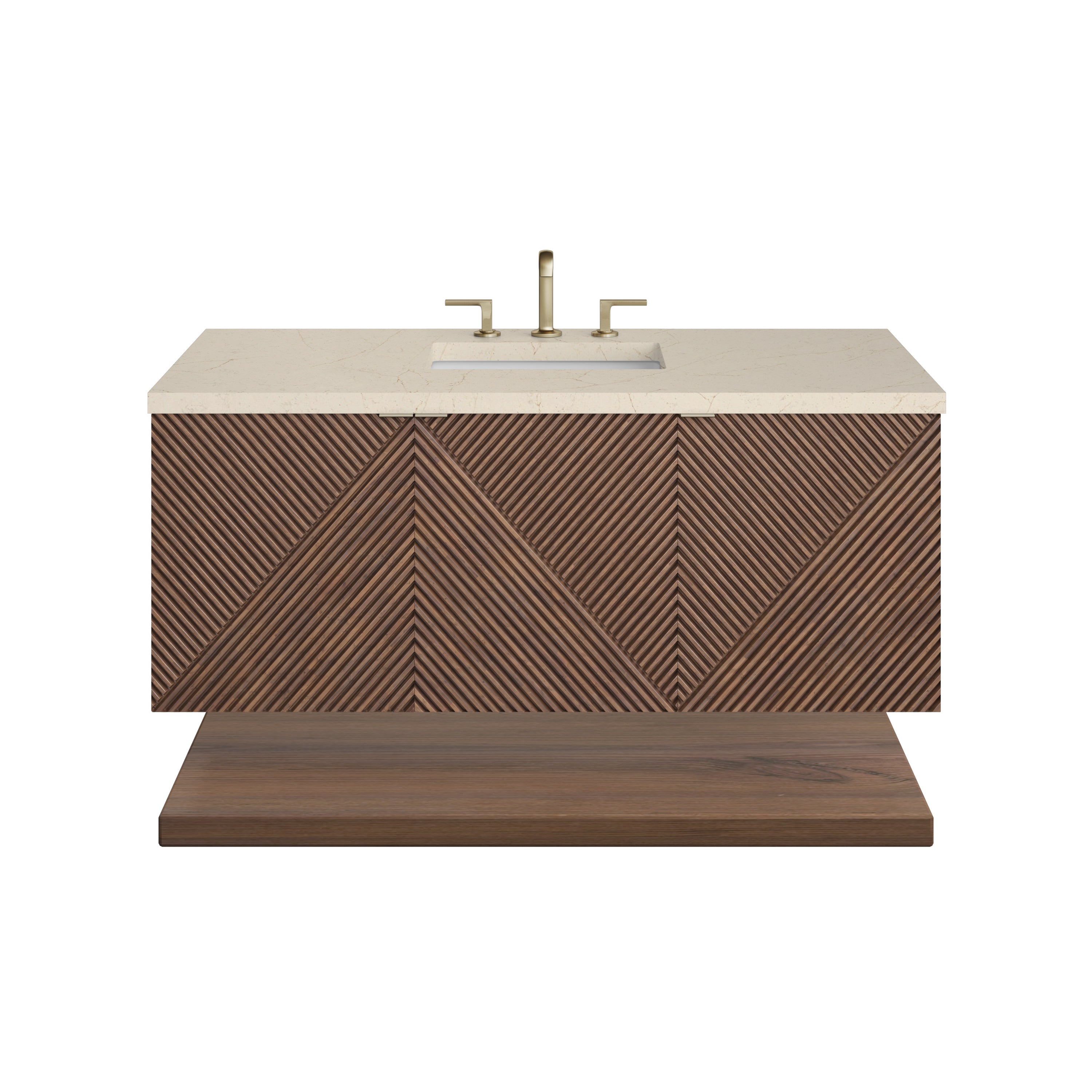 James Martin Marcello 48" Single Vanity in Chestnut with 3cm Countertop