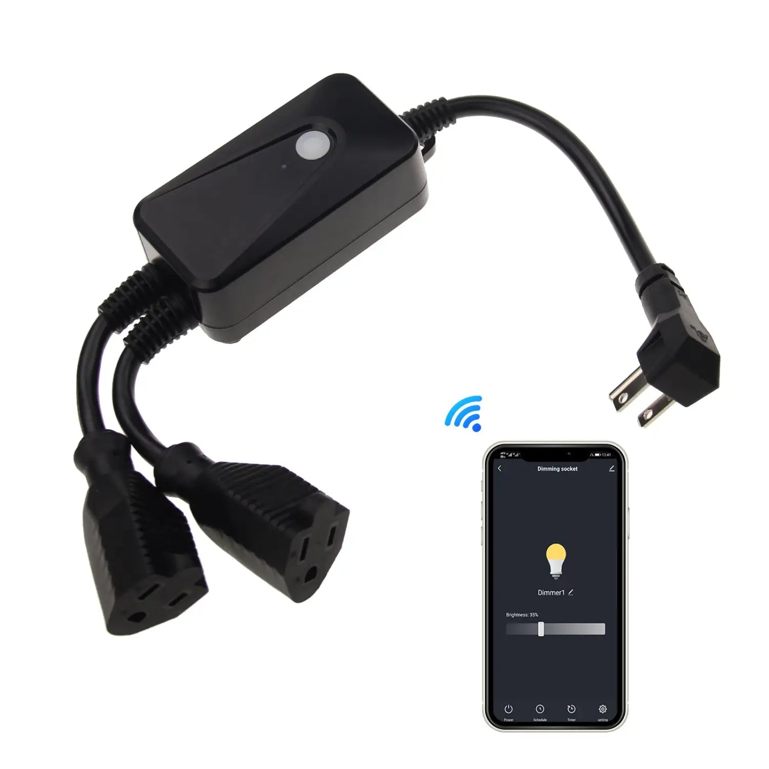 Waterproof Smart Wifi Dimmer Plug 400W