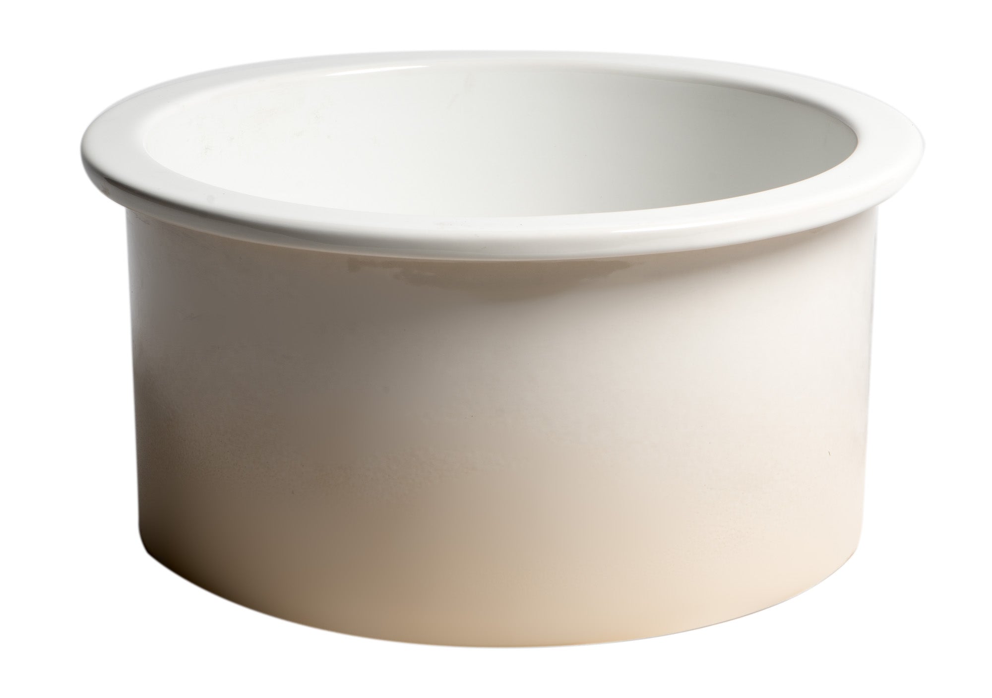 ALFI brand ABF1818R Round 18" x 18" Undermount / Drop In Fireclay Prep Sink