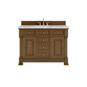 James Martin Brookfield 48" Single Vanity in Honey Oak with 3cm Countertop and FreePower Wireless Charger