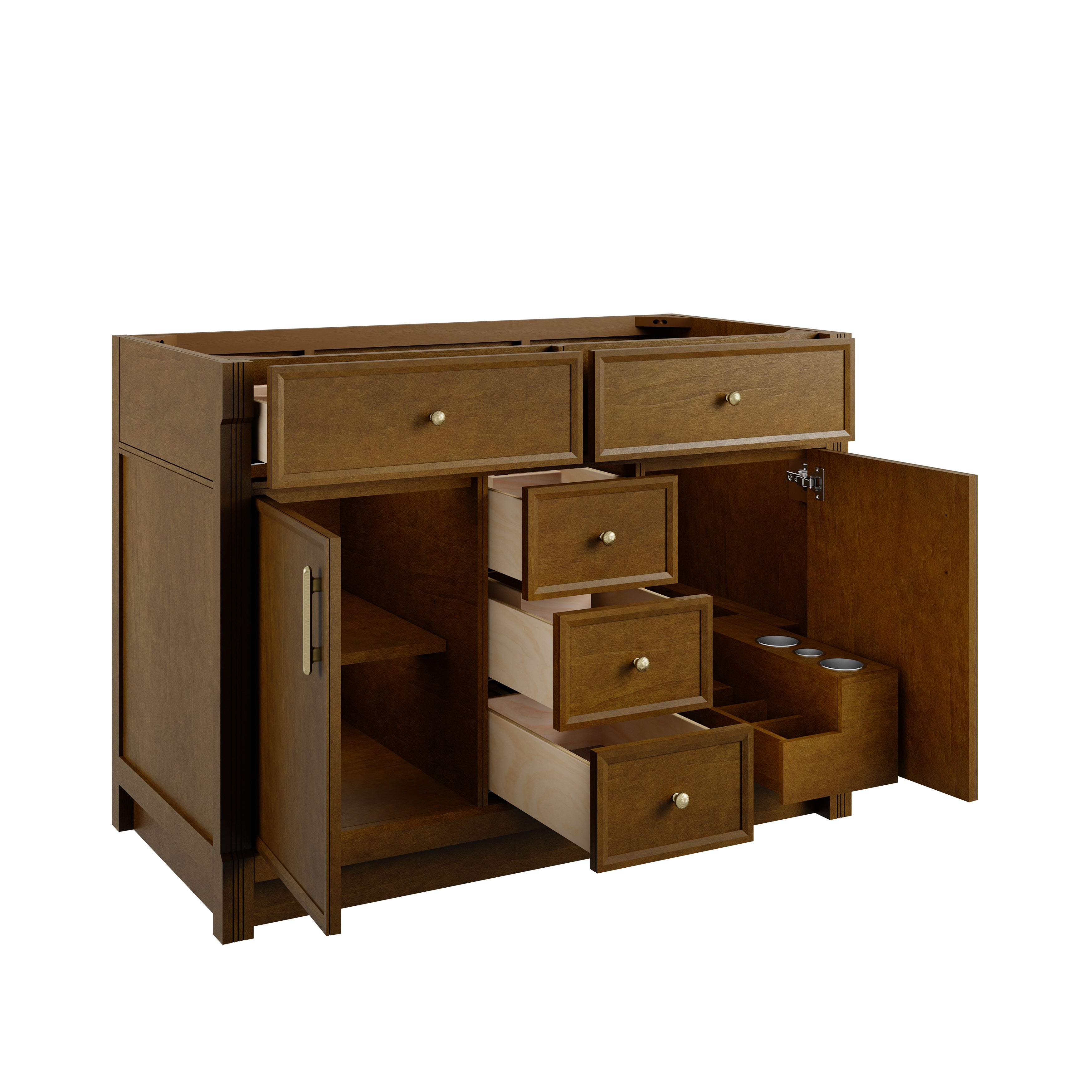 James Martin Bellshire 48" Single Vanity in Honey Oak with 3cm Countertop and FreePower Wireless Charger