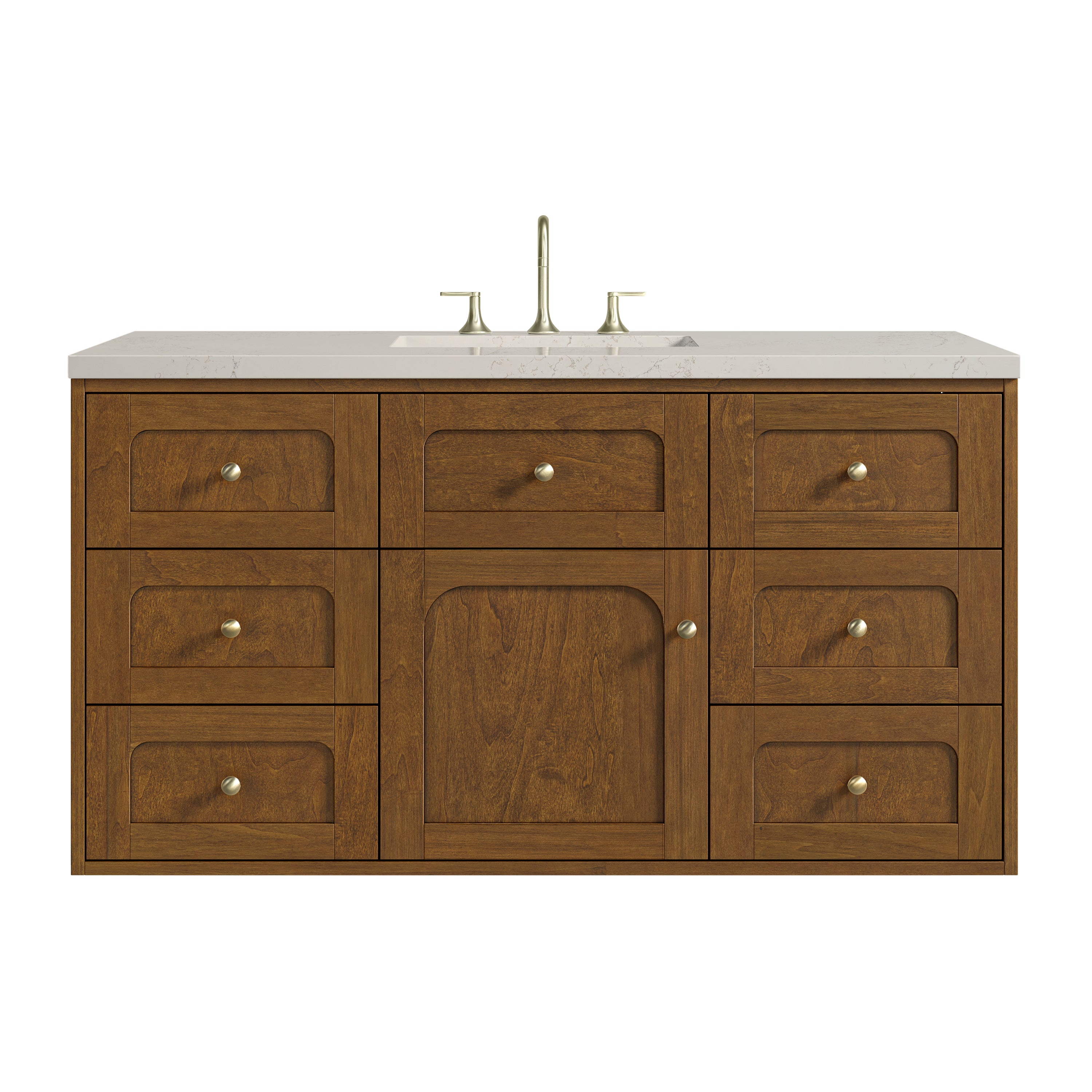 James Martin Laurent 48" Single Vanity in Honey Oak with 3cm Countertop