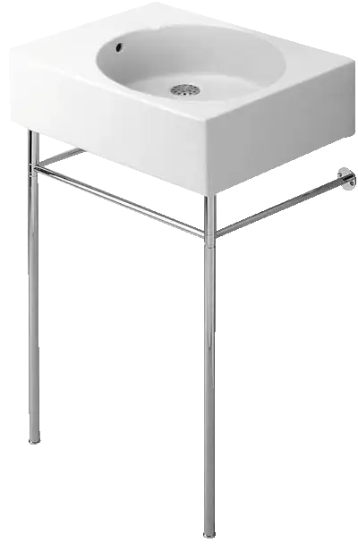 Duravit Design Classics 25 5/8'' Rectangular Wall Mounted Sink in White with Overflow