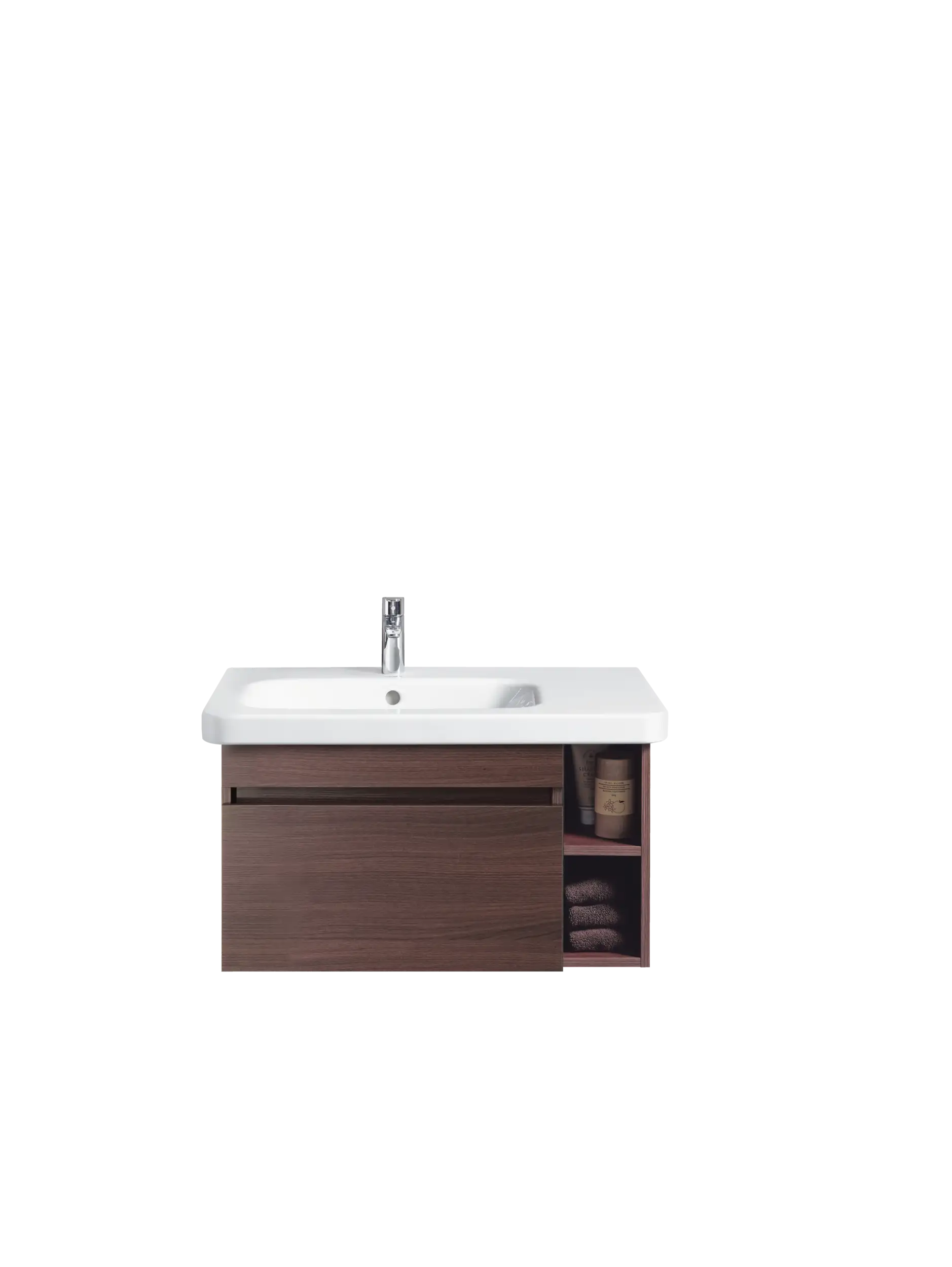 Duravit DuraStyle 30 1/2'' Rectangular Wall Mounted Sink in White with Single Faucet Hole and with Overflow