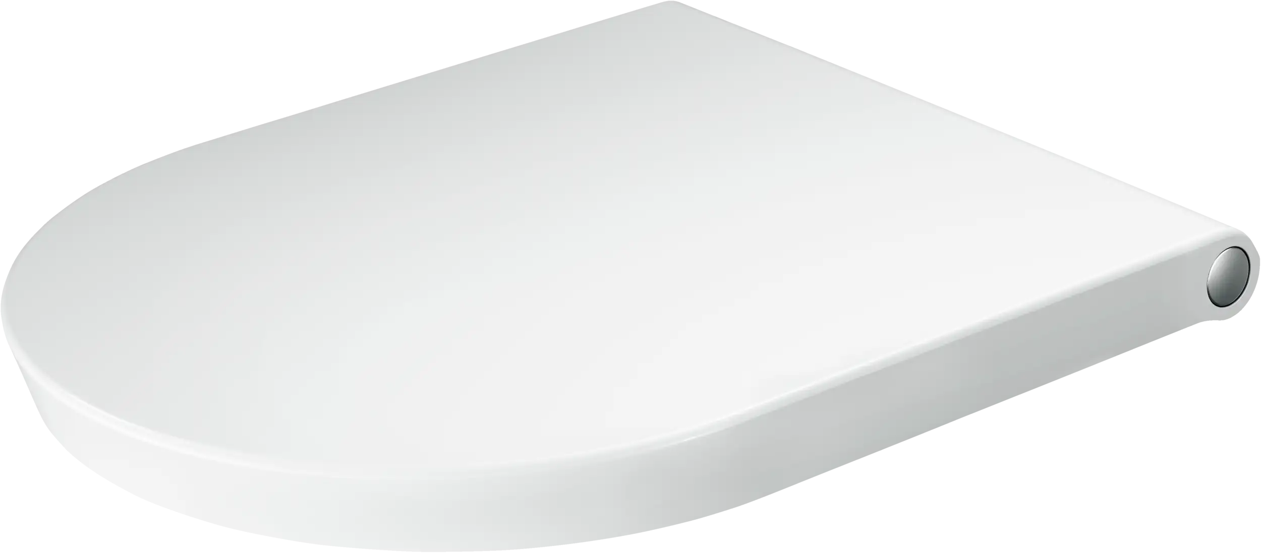 Duravit White Tulip Elongated Slow Close Toilet Seat in White