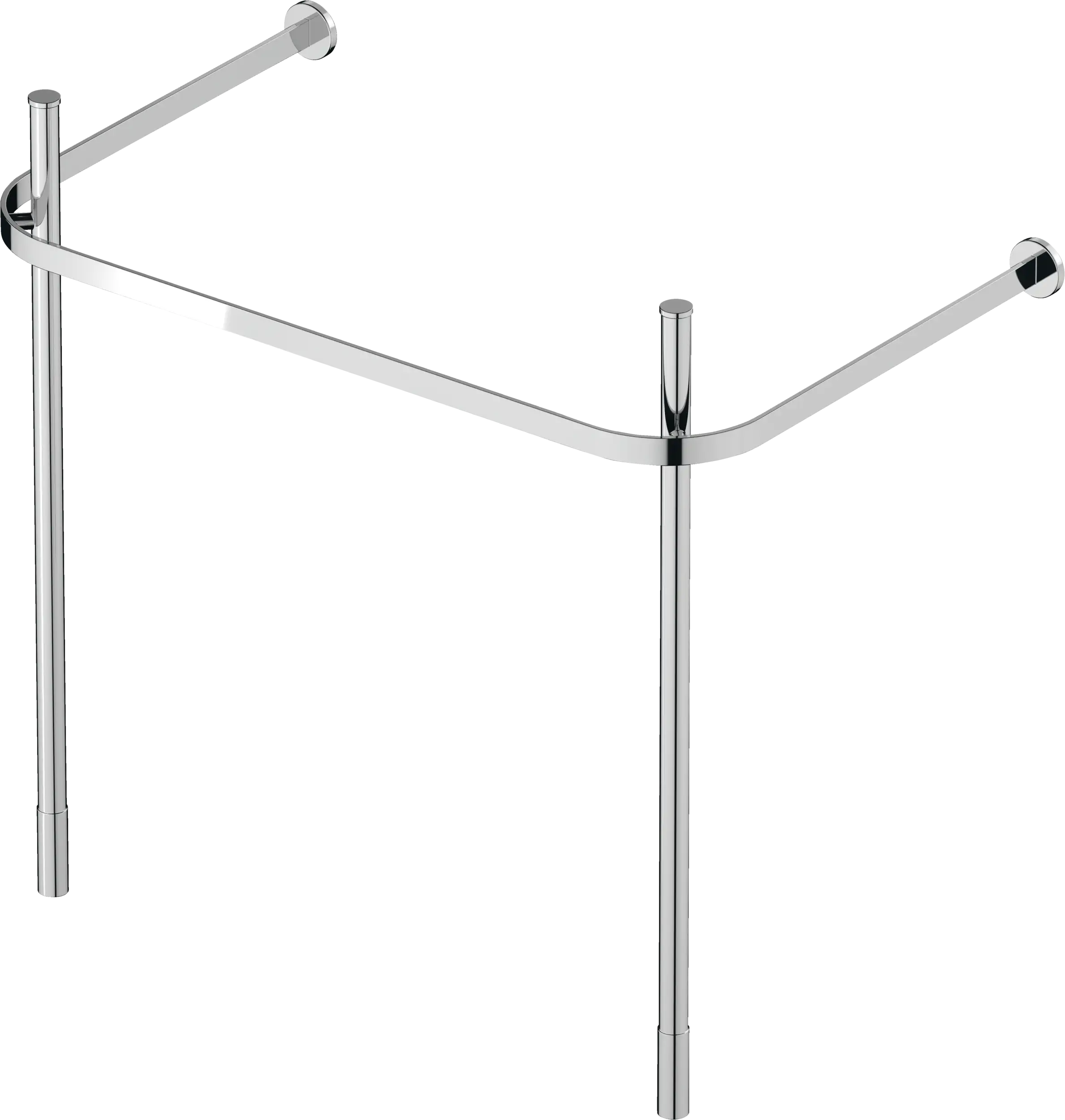 Duravit Happy D.2 30 5/8'' x 19 3/8'' Console in Chrome