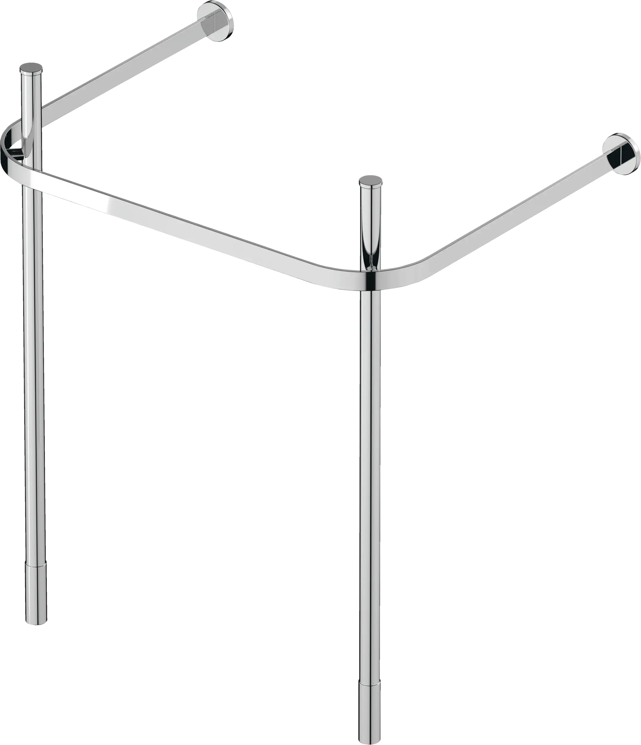 Duravit Happy D.2 24 3/4'' x 19 3/8'' Console in Chrome
