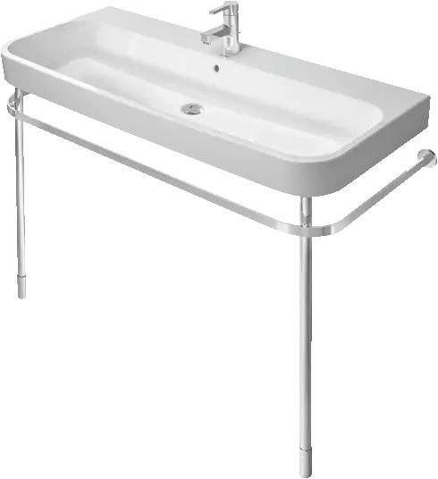 Duravit Happy D.2 46 3/8'' x 19 3/8'' Console in Chrome